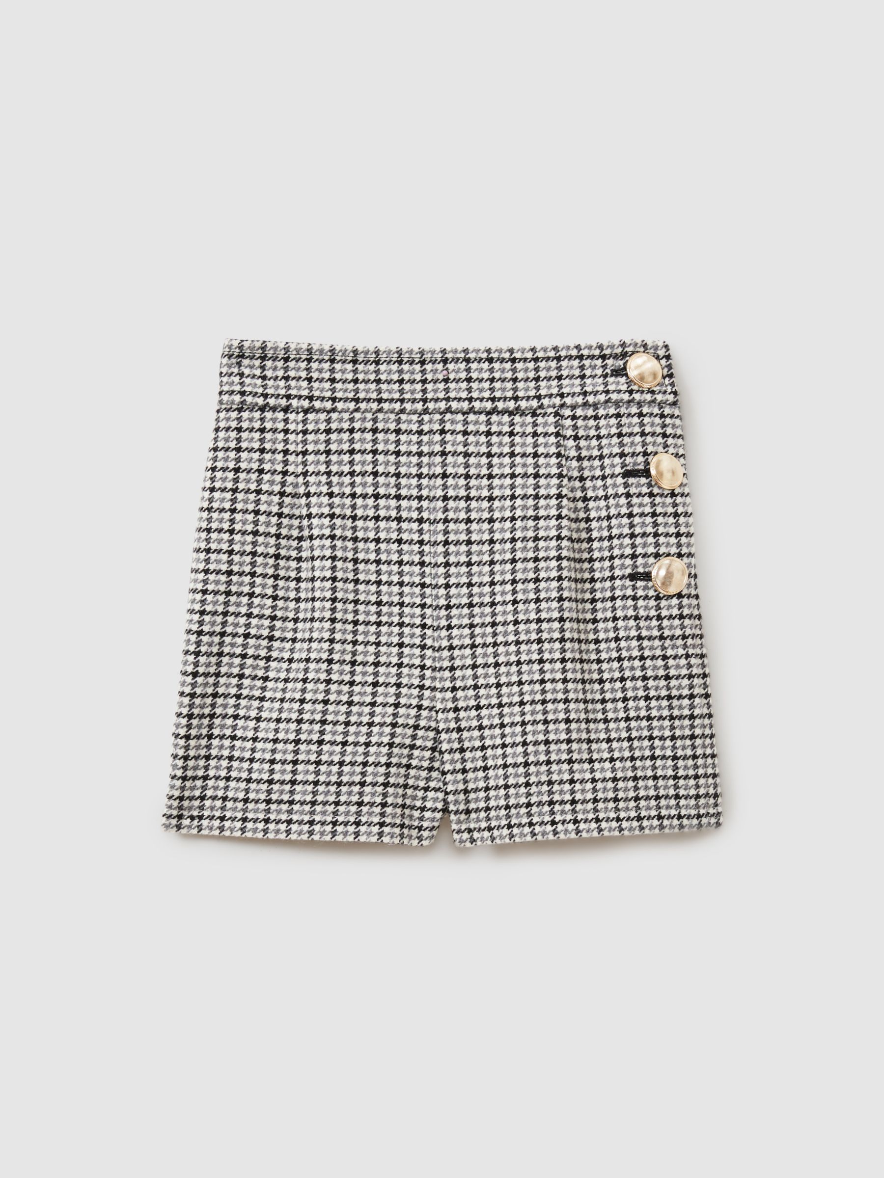 9-13 yrs Checked Suit Shorts in Black