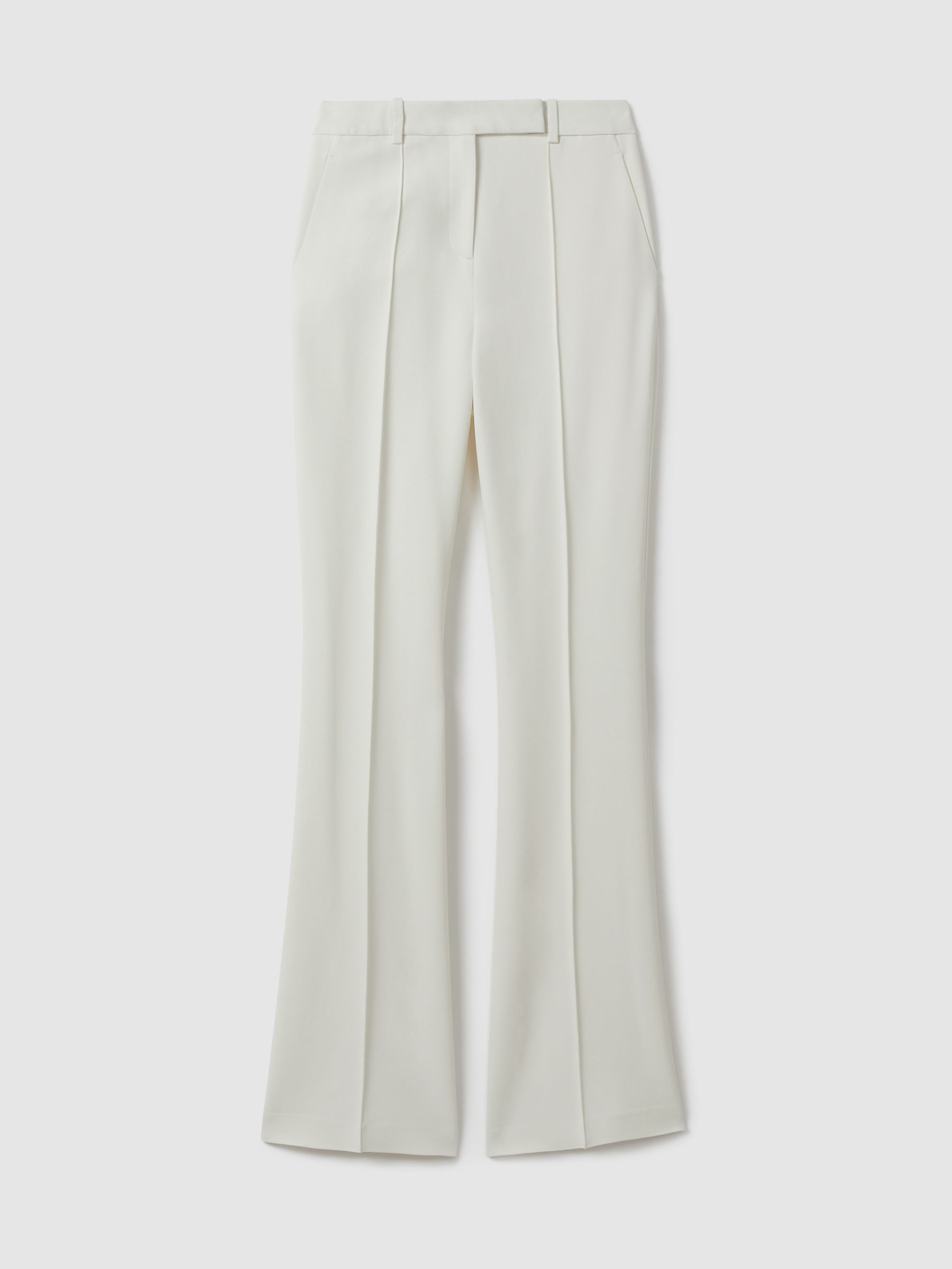 Atelier Slim Flared Suit Trousers in Ivory