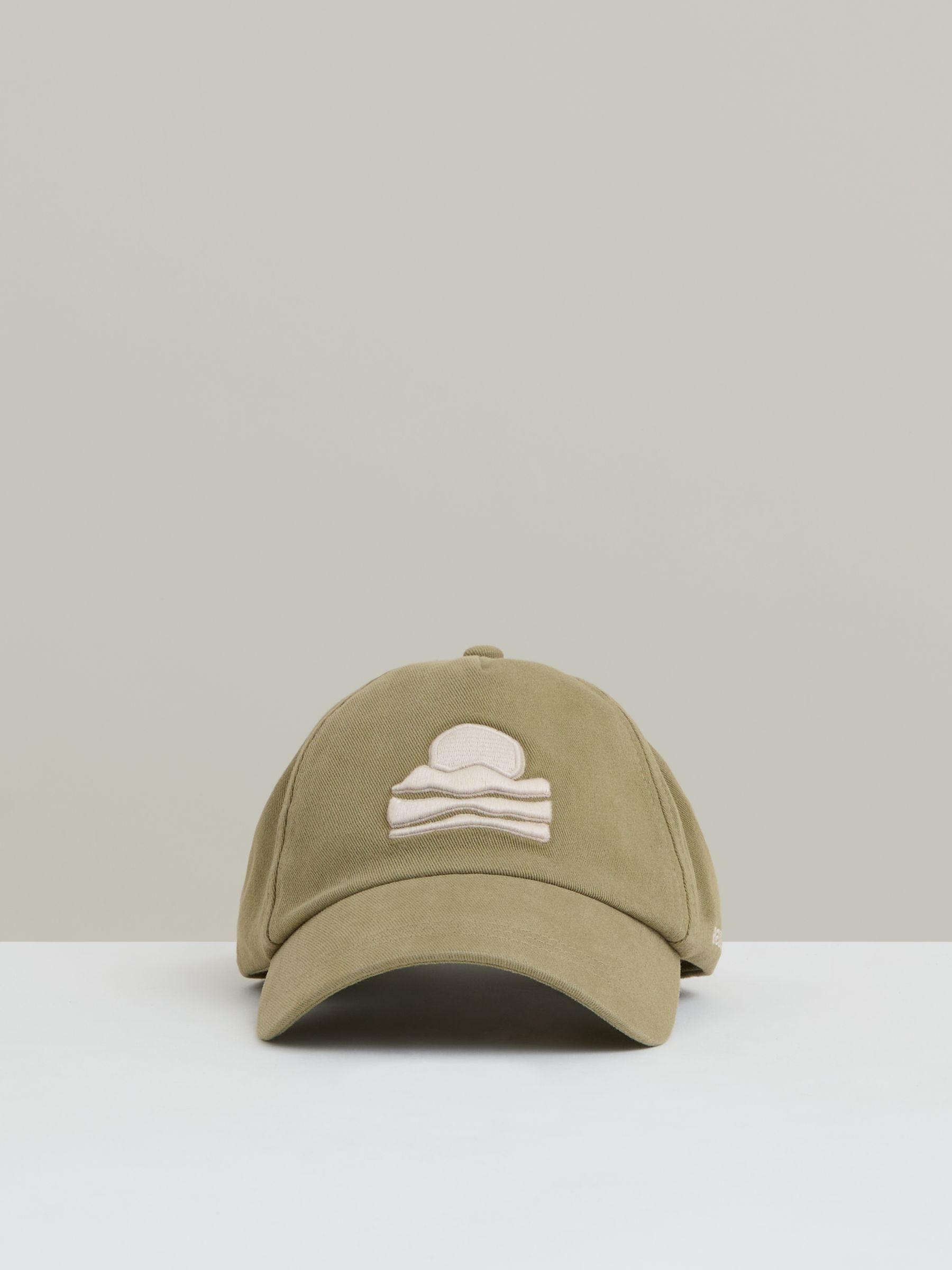 Sunset-Embroidered Cap in Washed Sage