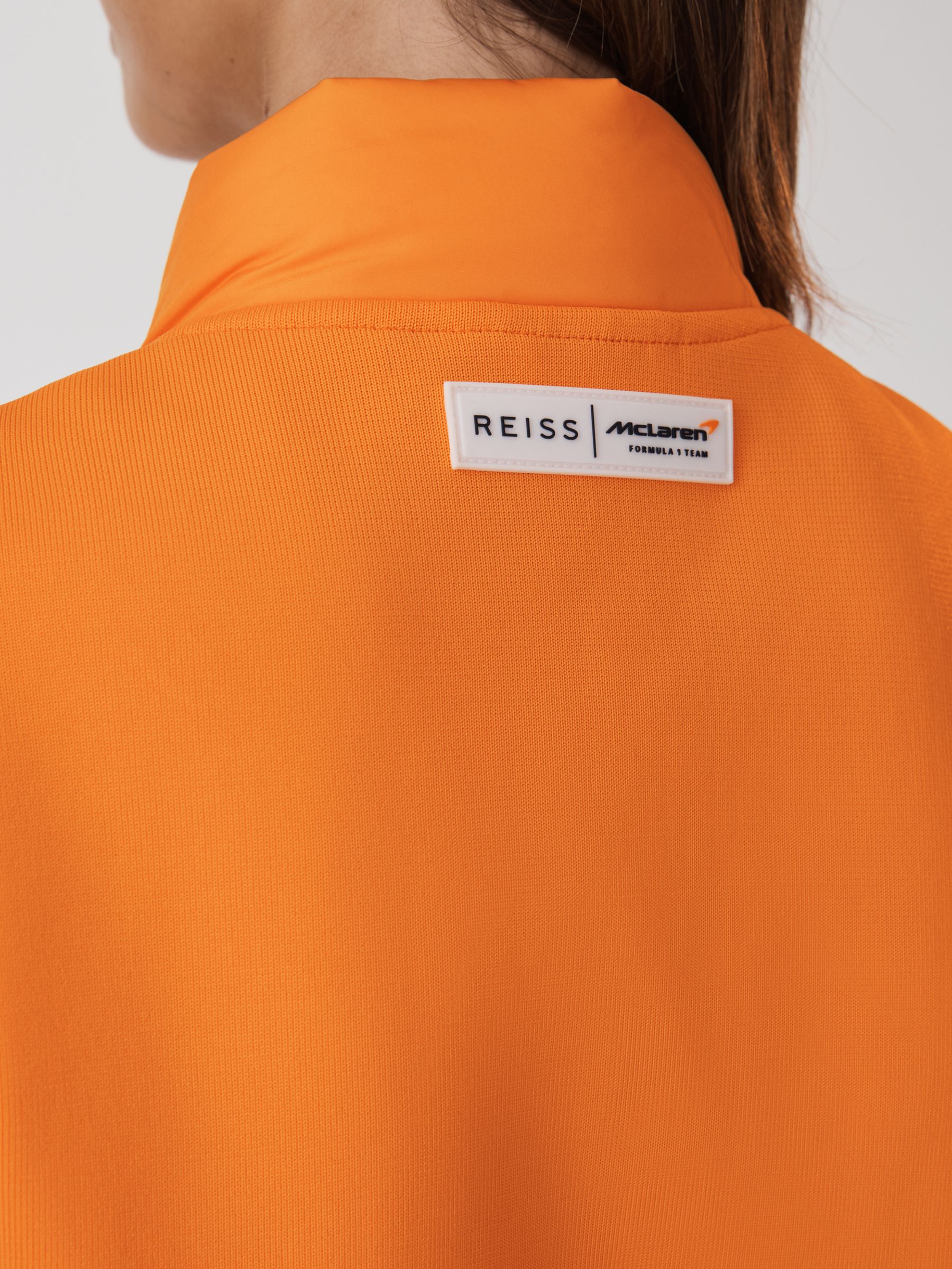 McLaren F1 Hybrid Quilt and Knit Gilet in Papaya