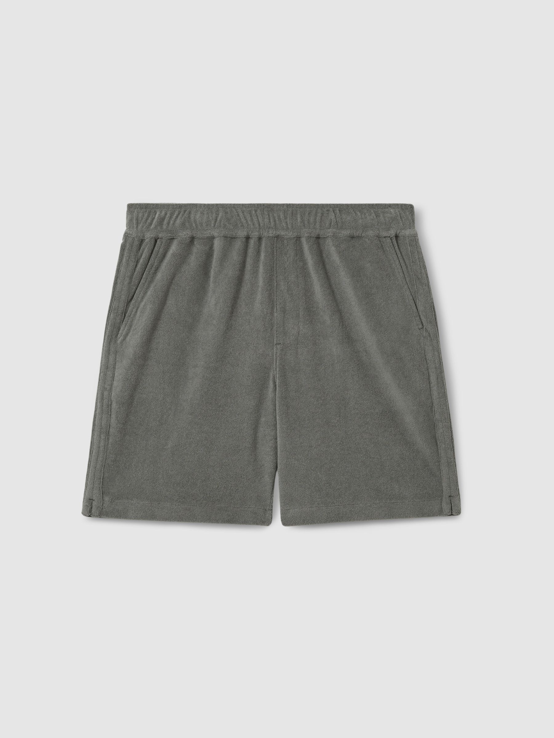 Paige Terry Drawstring Shorts in Grey