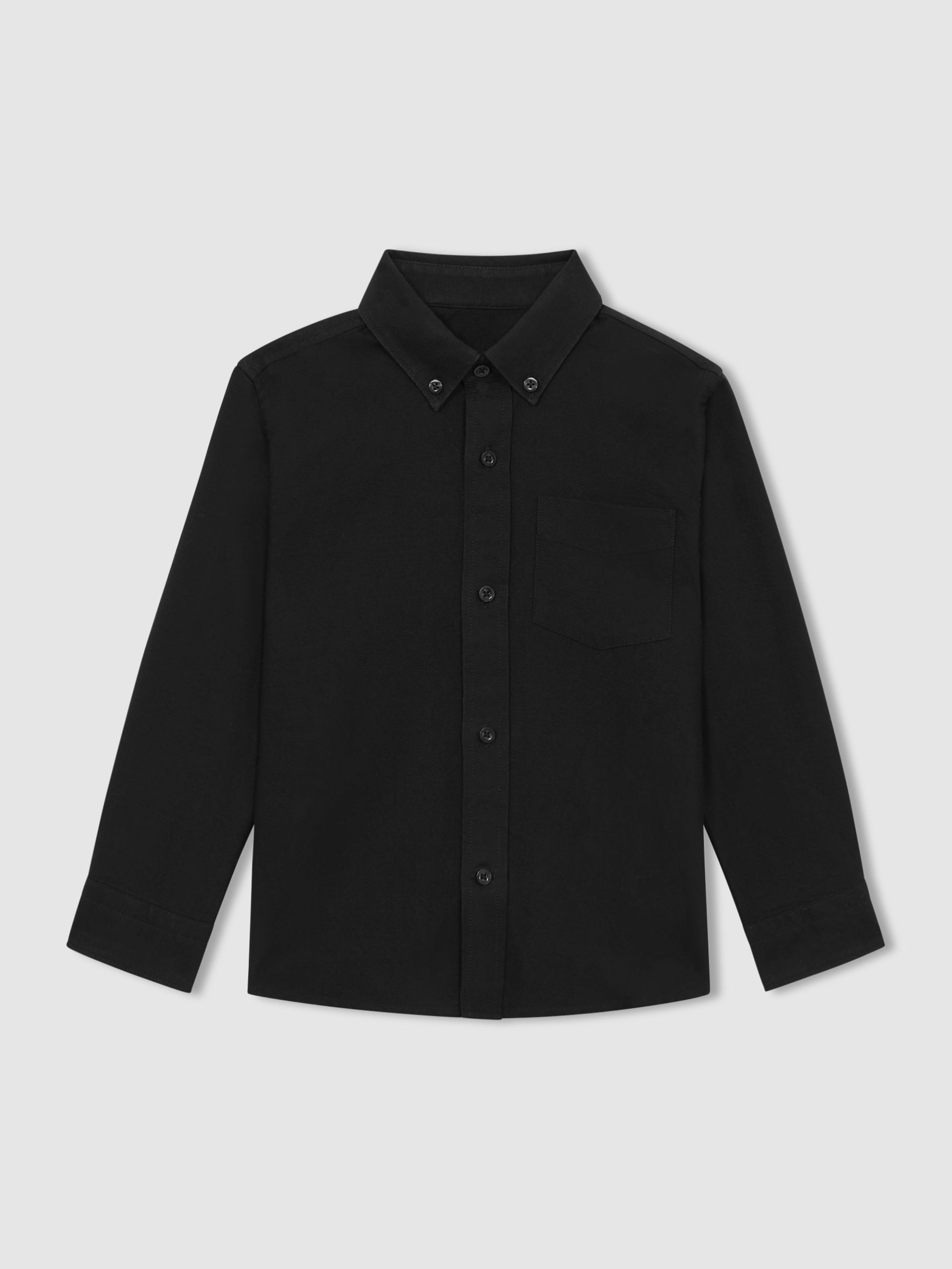 3-9 yrs Button Down Oxford Shirt in Black