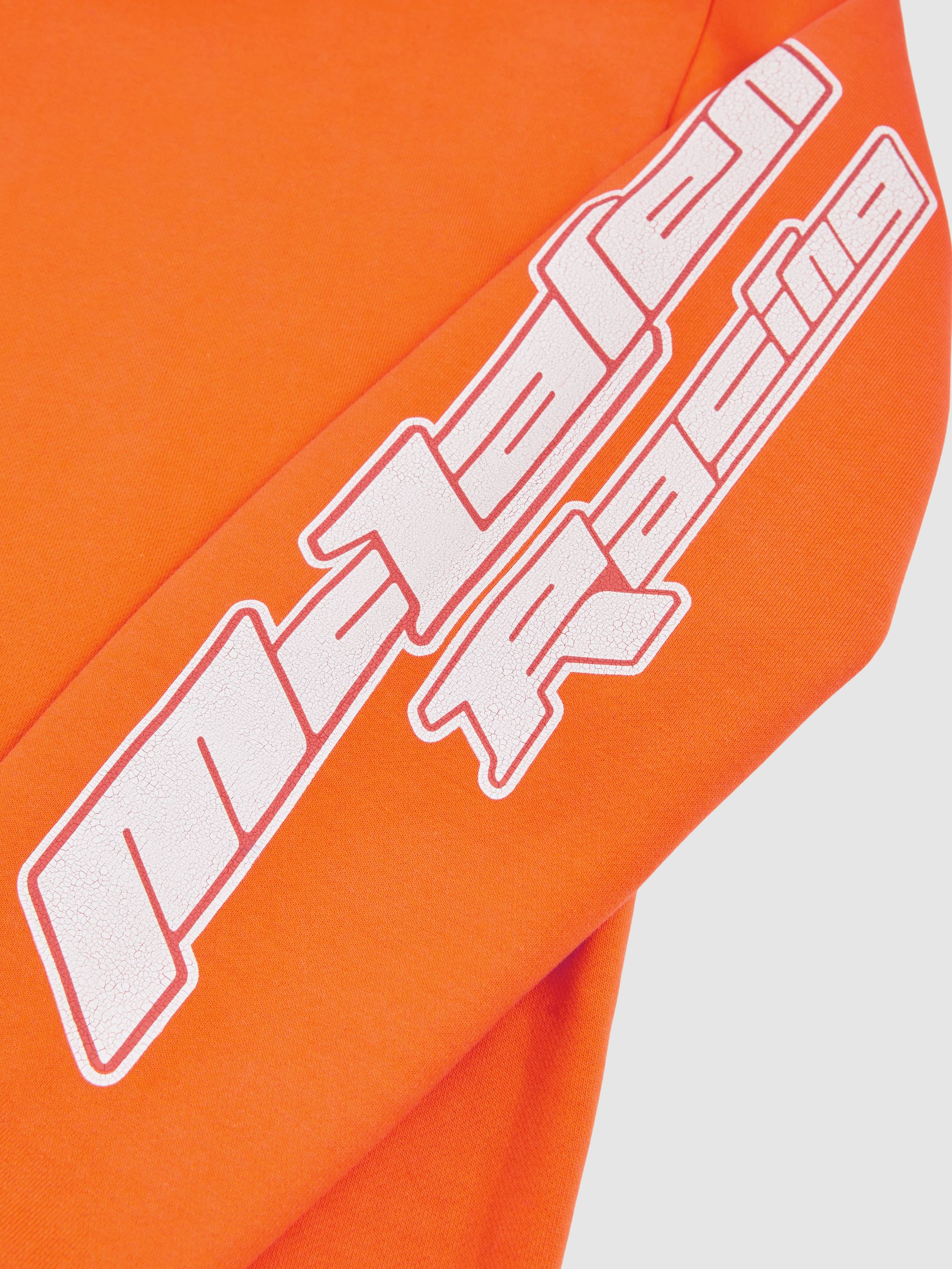 McLaren F1 Team Oversize Toggle Hoodie Unisex Fit in Papaya Orange