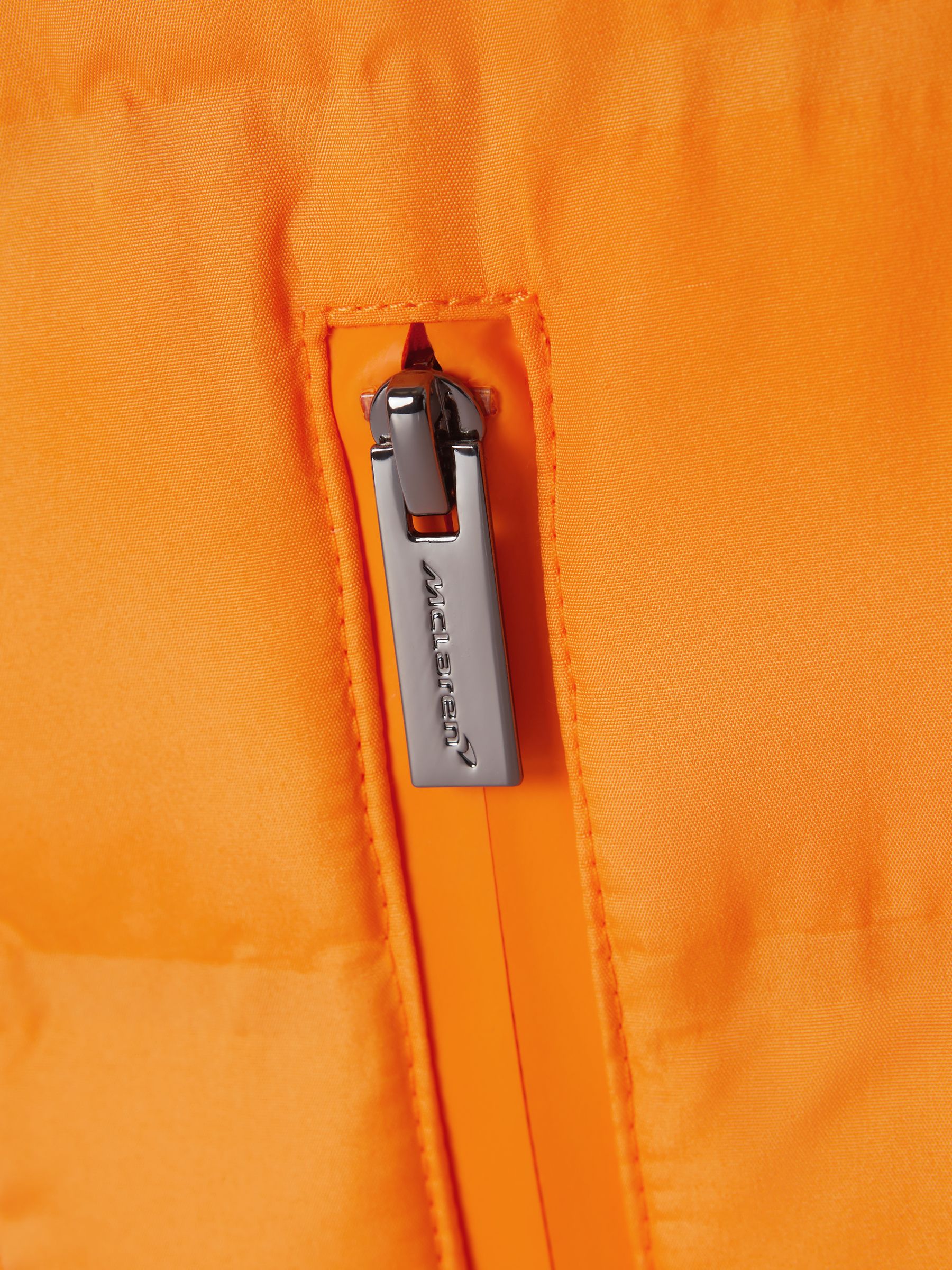 McLaren F1 Hybrid Quilt and Knit Gilet in Papaya