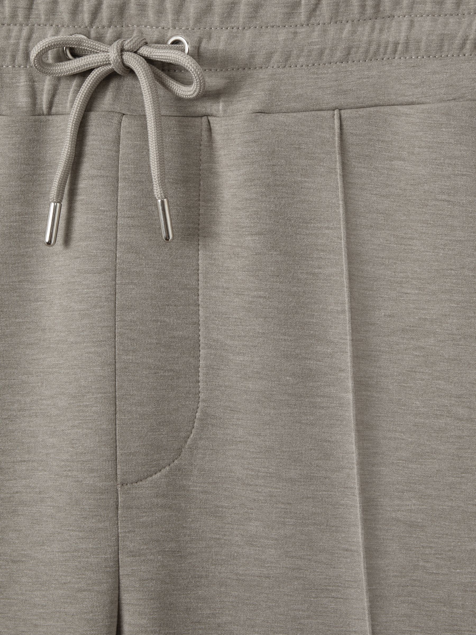 Stretch Jersey Tailored Joggers in Taupe