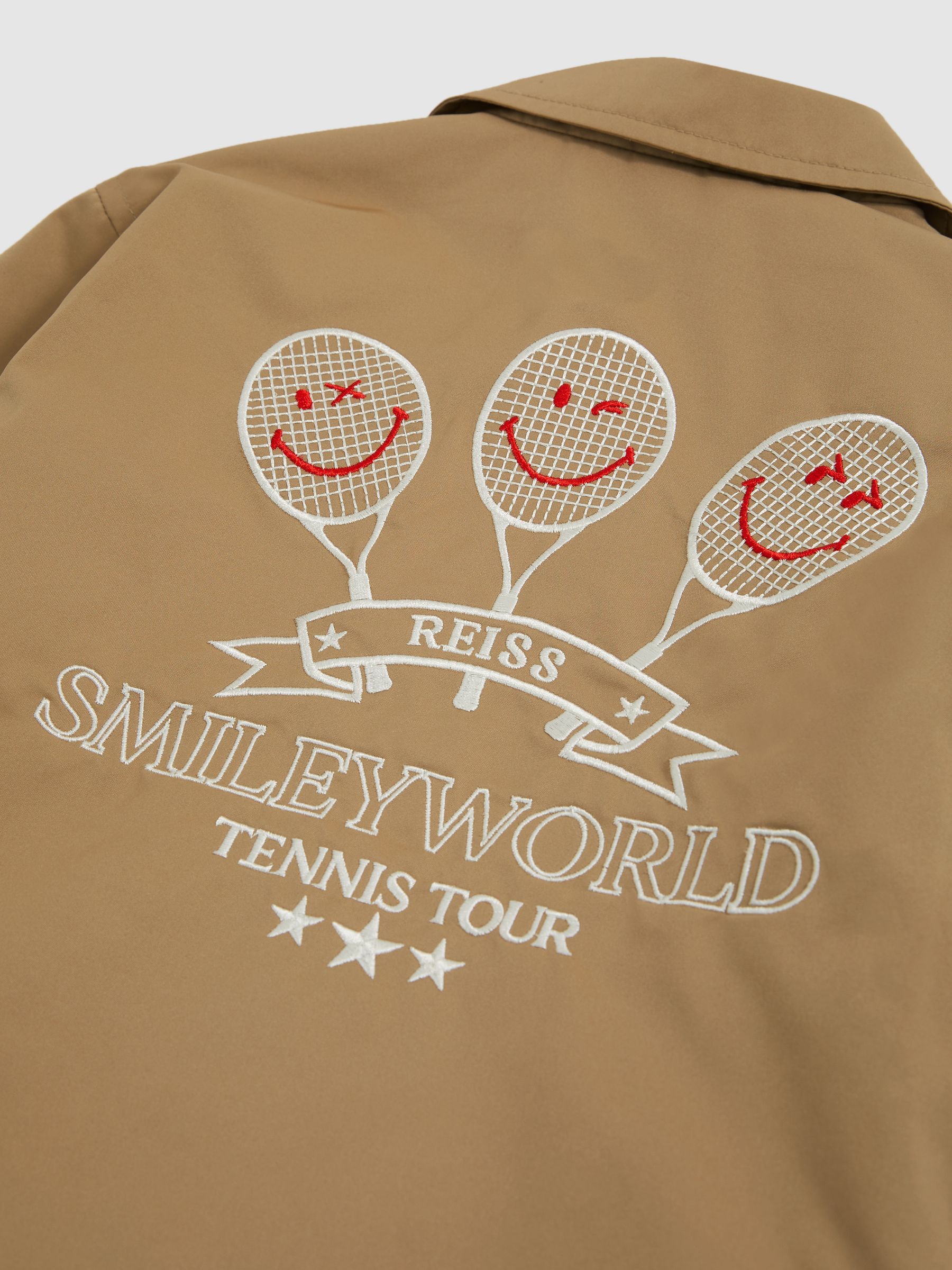 9-13 yrs SmileyWorld | Reiss Harrington Jacket in Stone