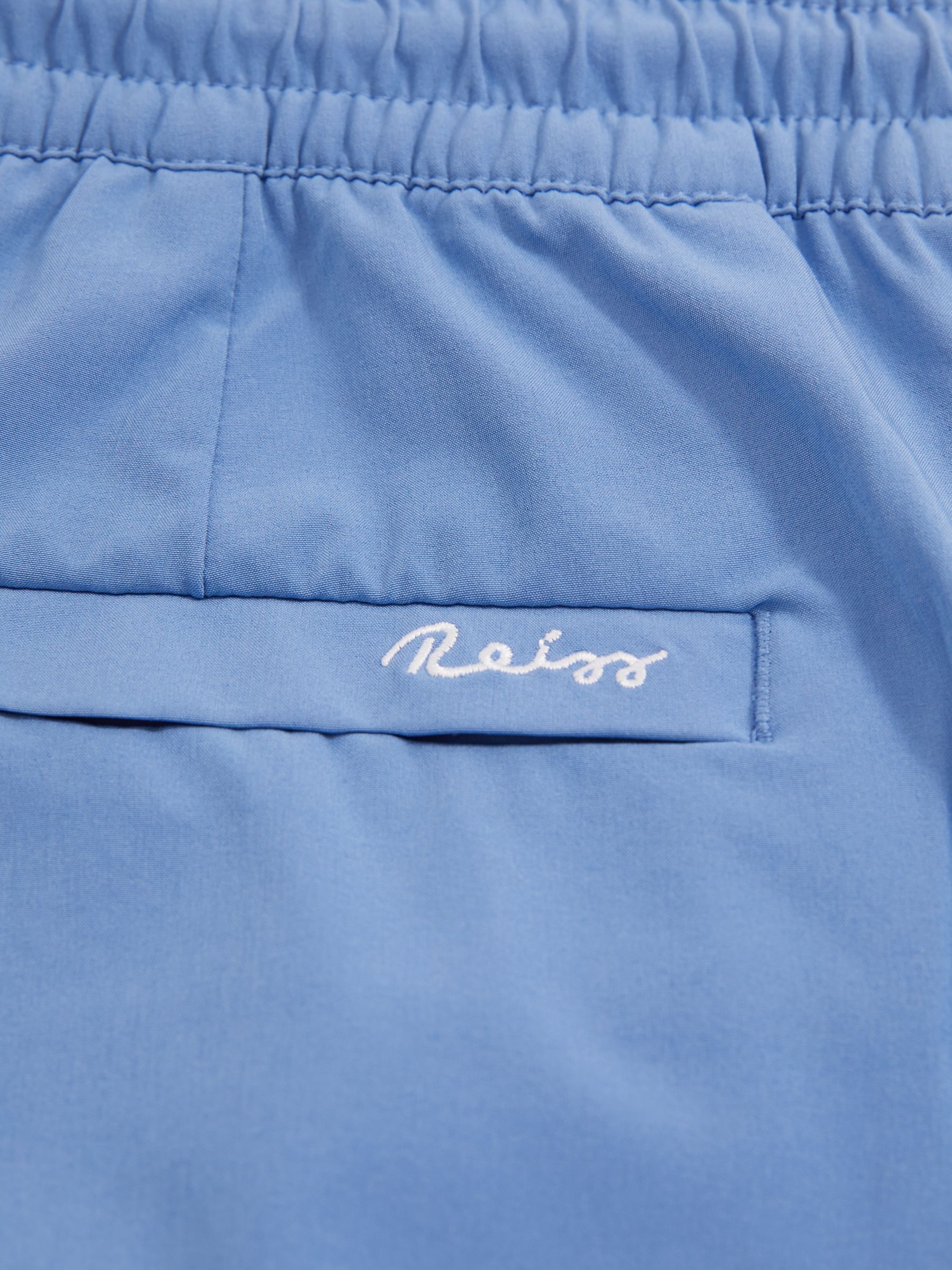 Drawstring Swim Shorts in French Blue