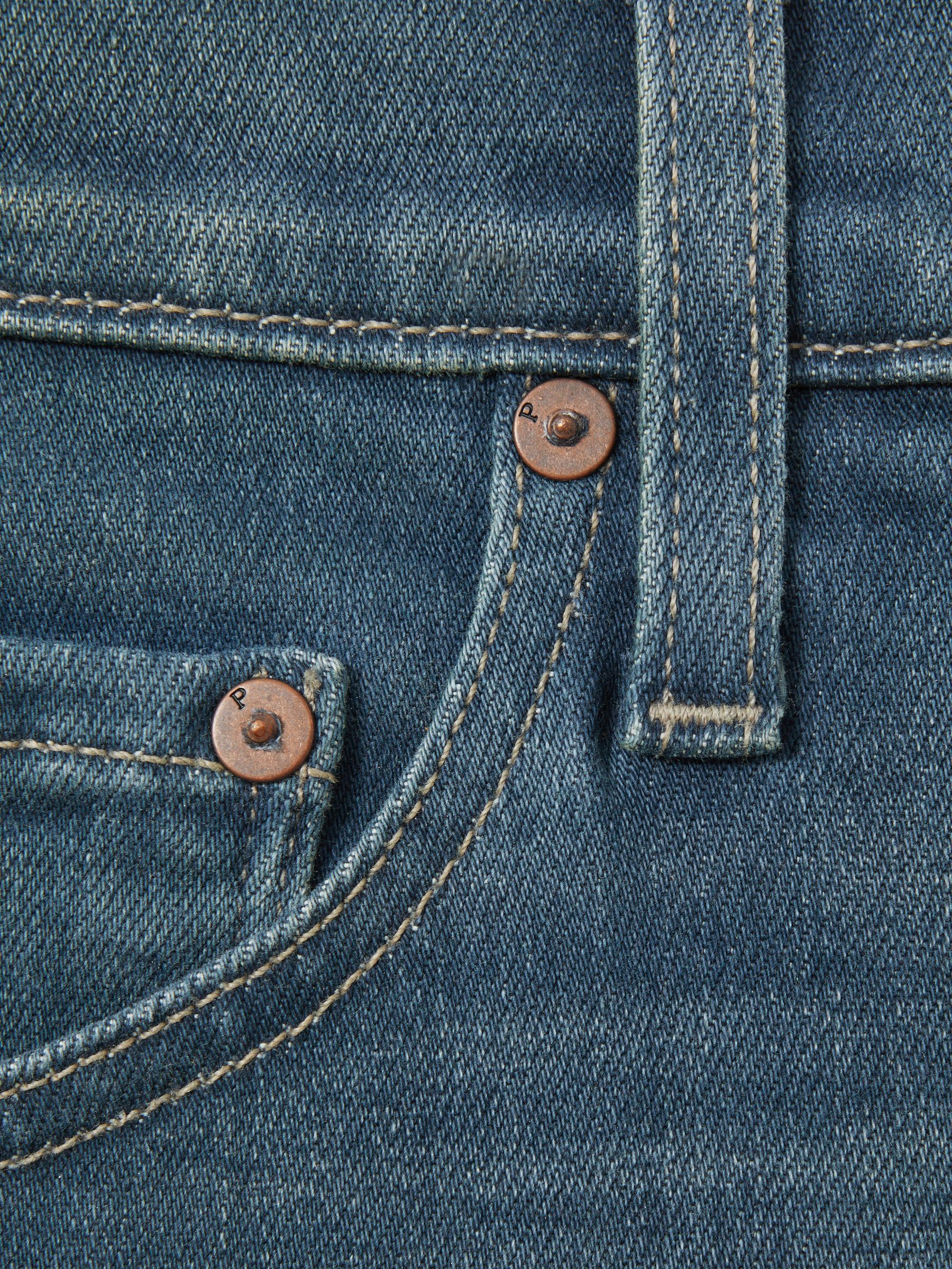 Paige Straight Leg Jeans in Foltz Blue