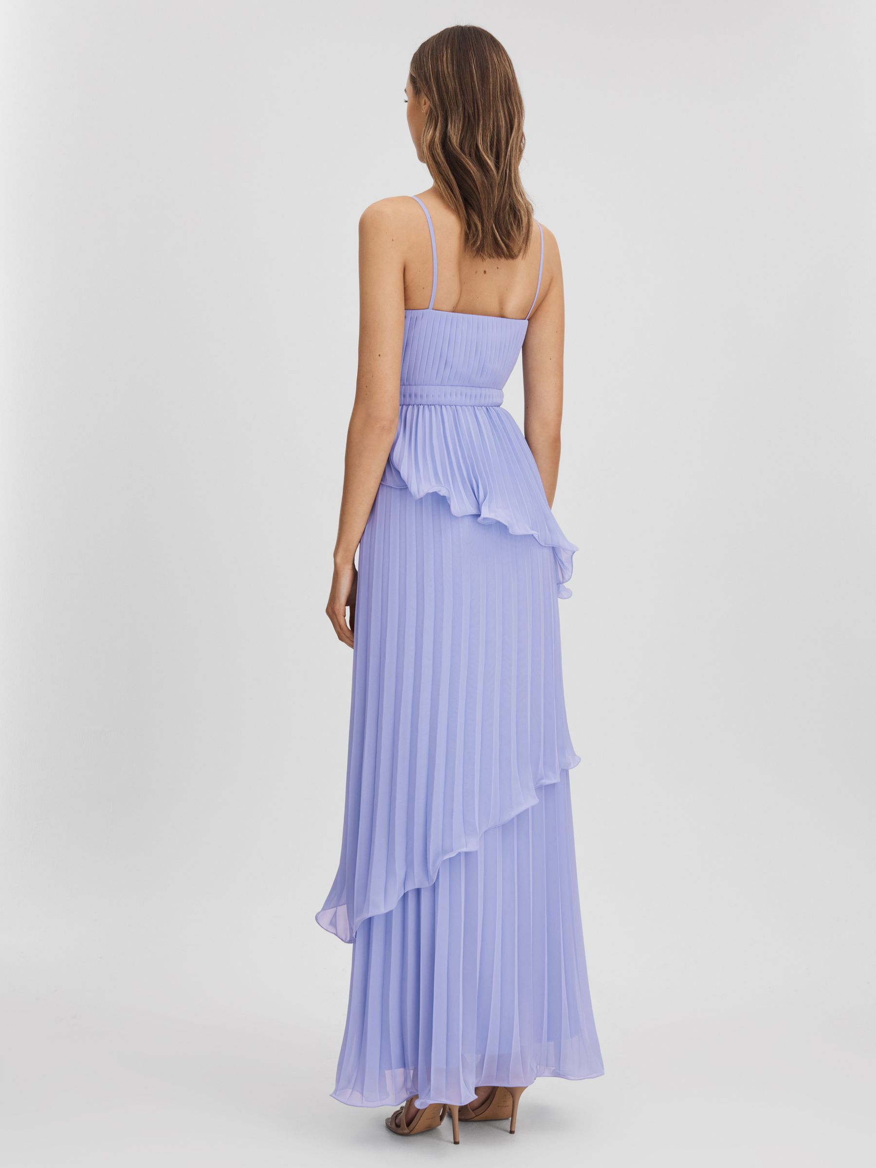 Amur Ruffle Maxi Dress in Lilac