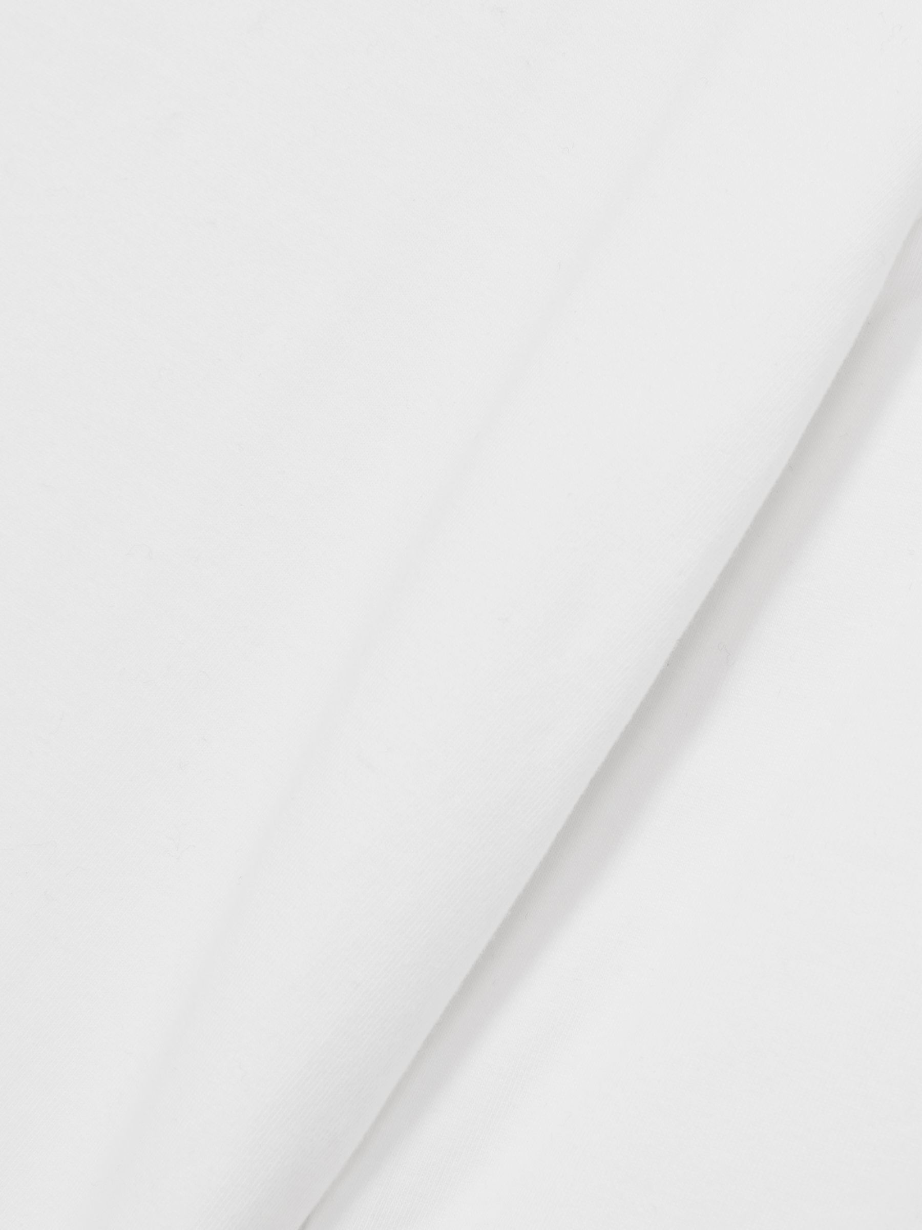 9-13 yrs Cotton-Jersey Roll-Neck Top with Stretch in Ivory