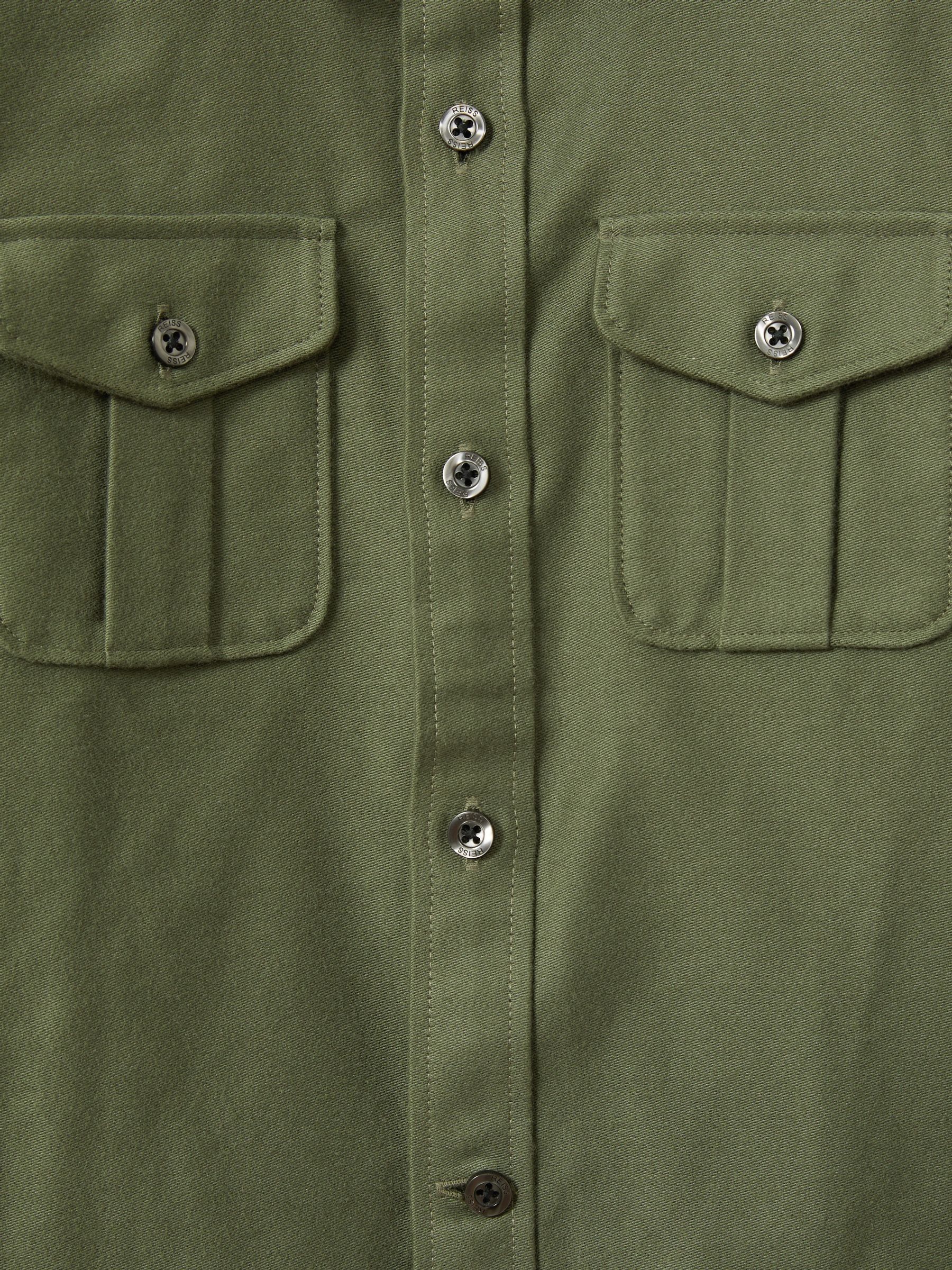 9-13 yrs Brushed 100% Cotton Shirt in Green