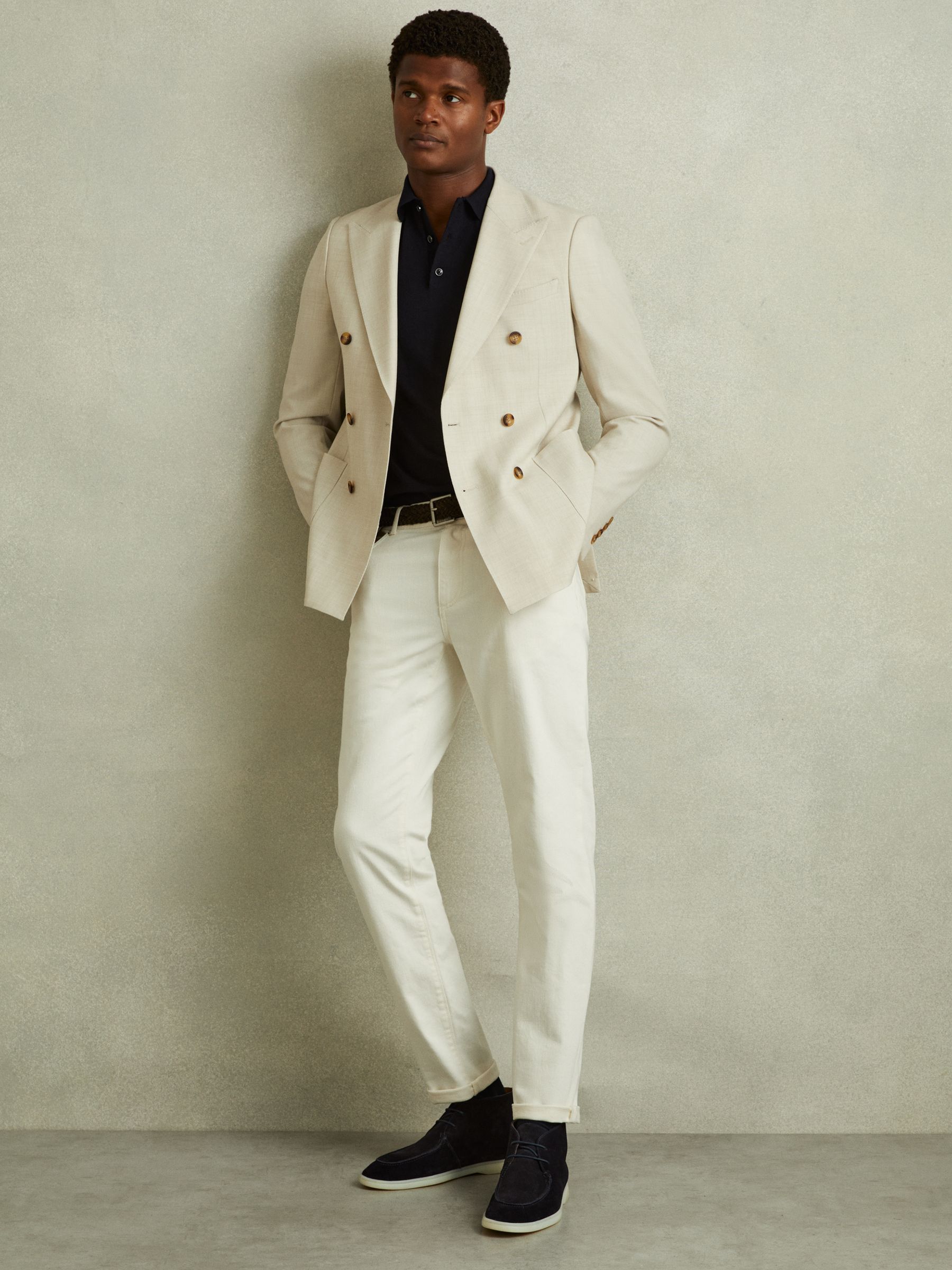 Suede Chukka Boots in Navy