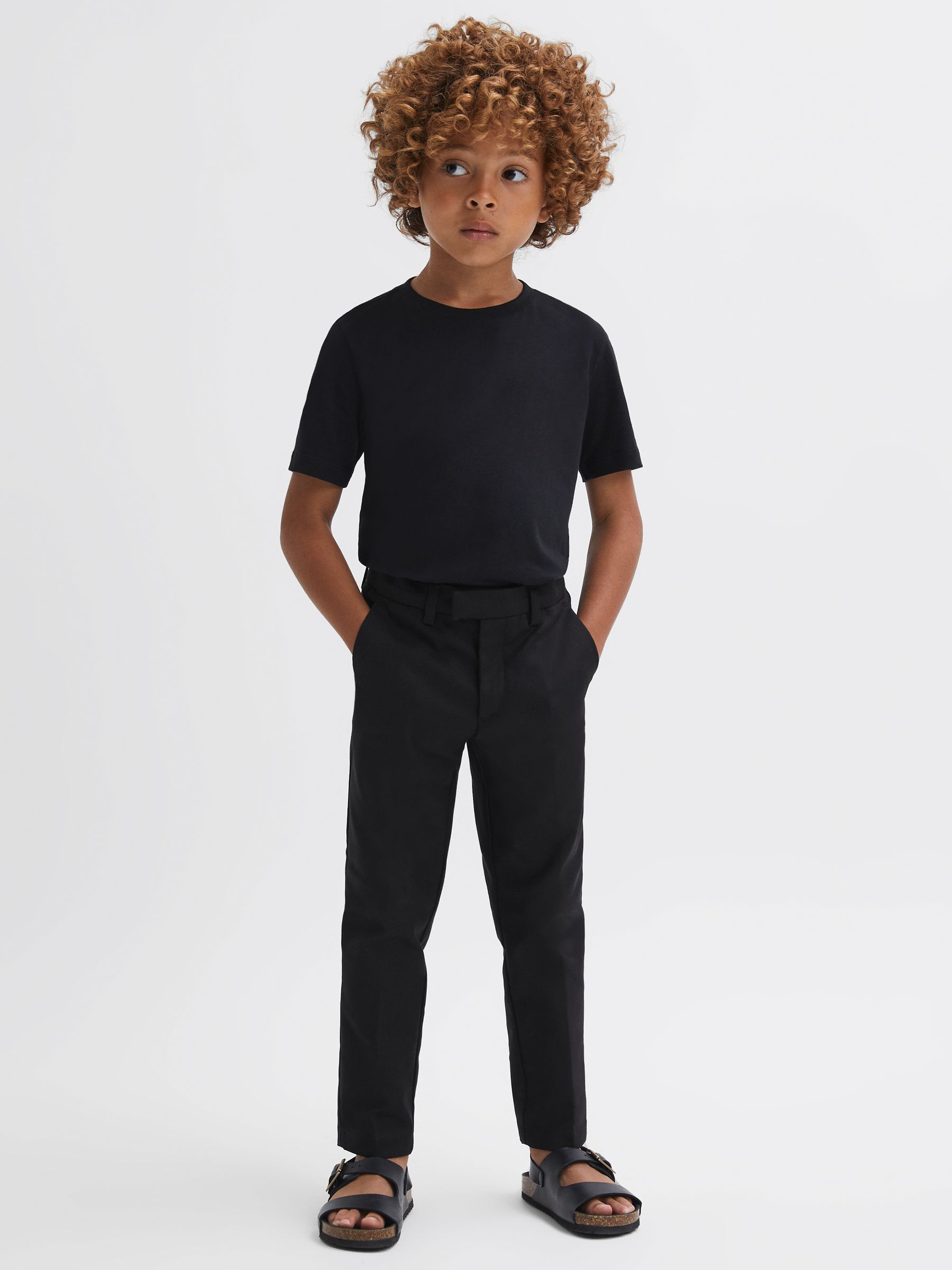 9-14 yrs Slim Fit Chinos in Black