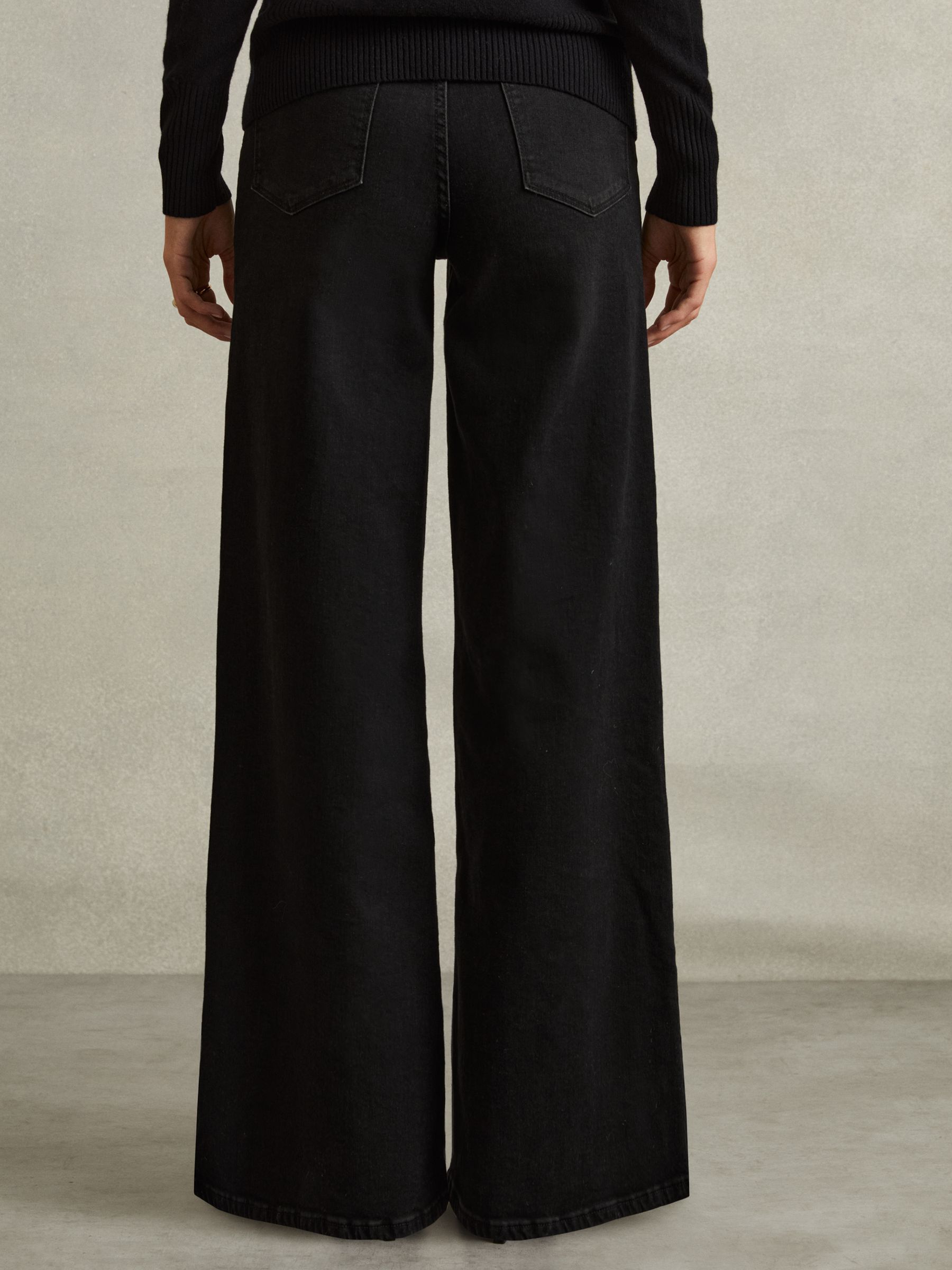 Palazzo Jeans in Black