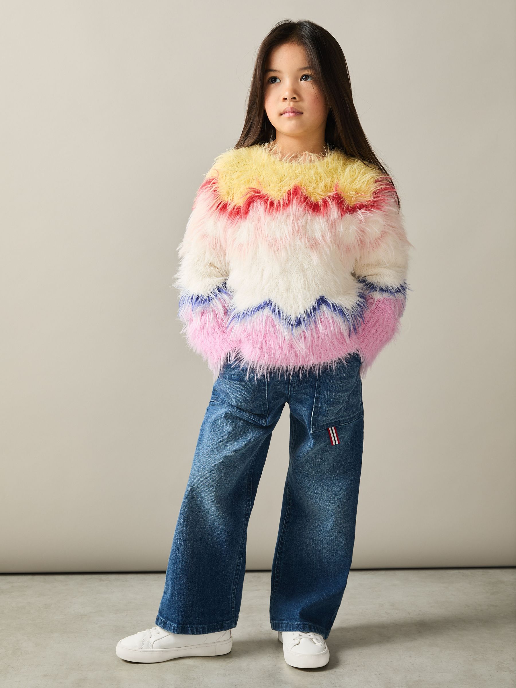 13-14 yrs Fluffy Jumper in Multi