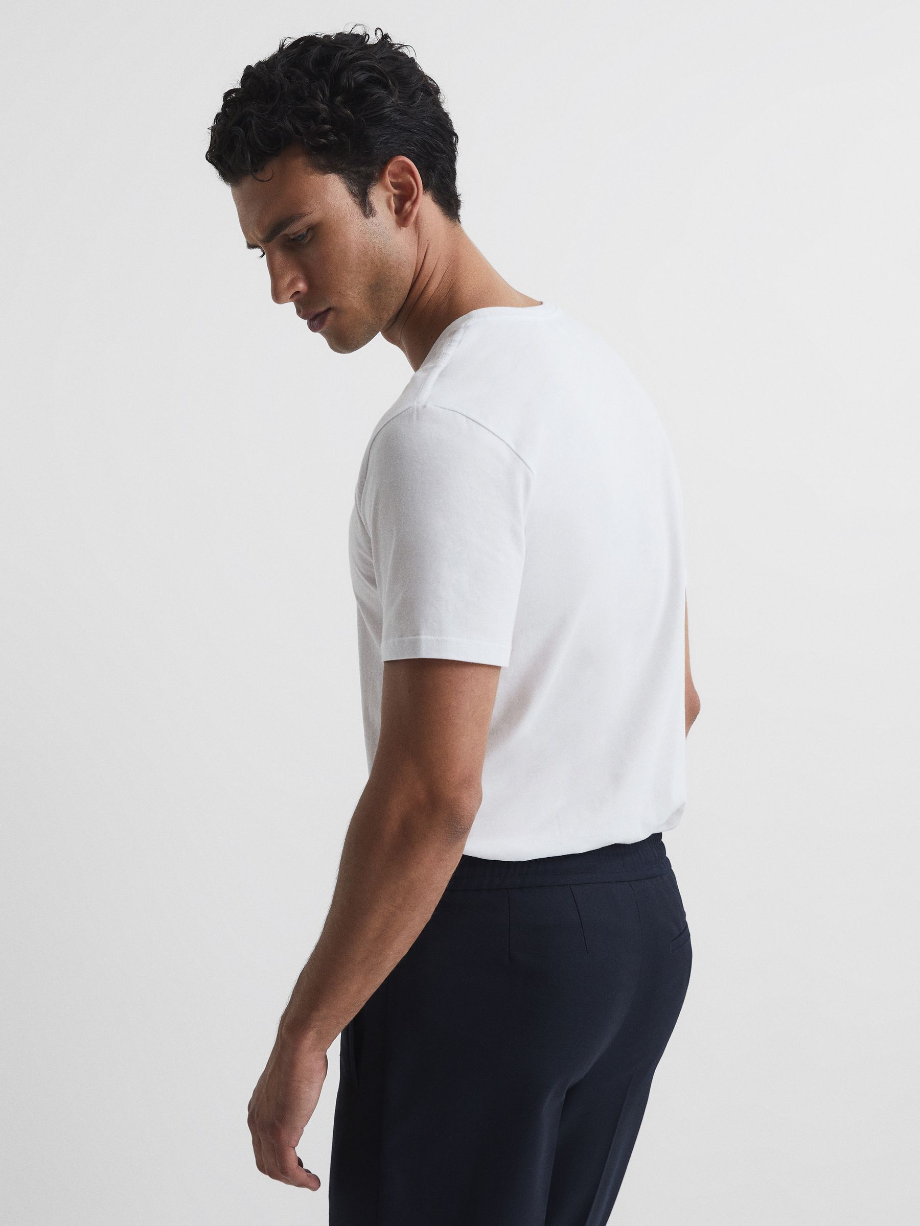 Three Pack Of Crew Neck T-shirts in White