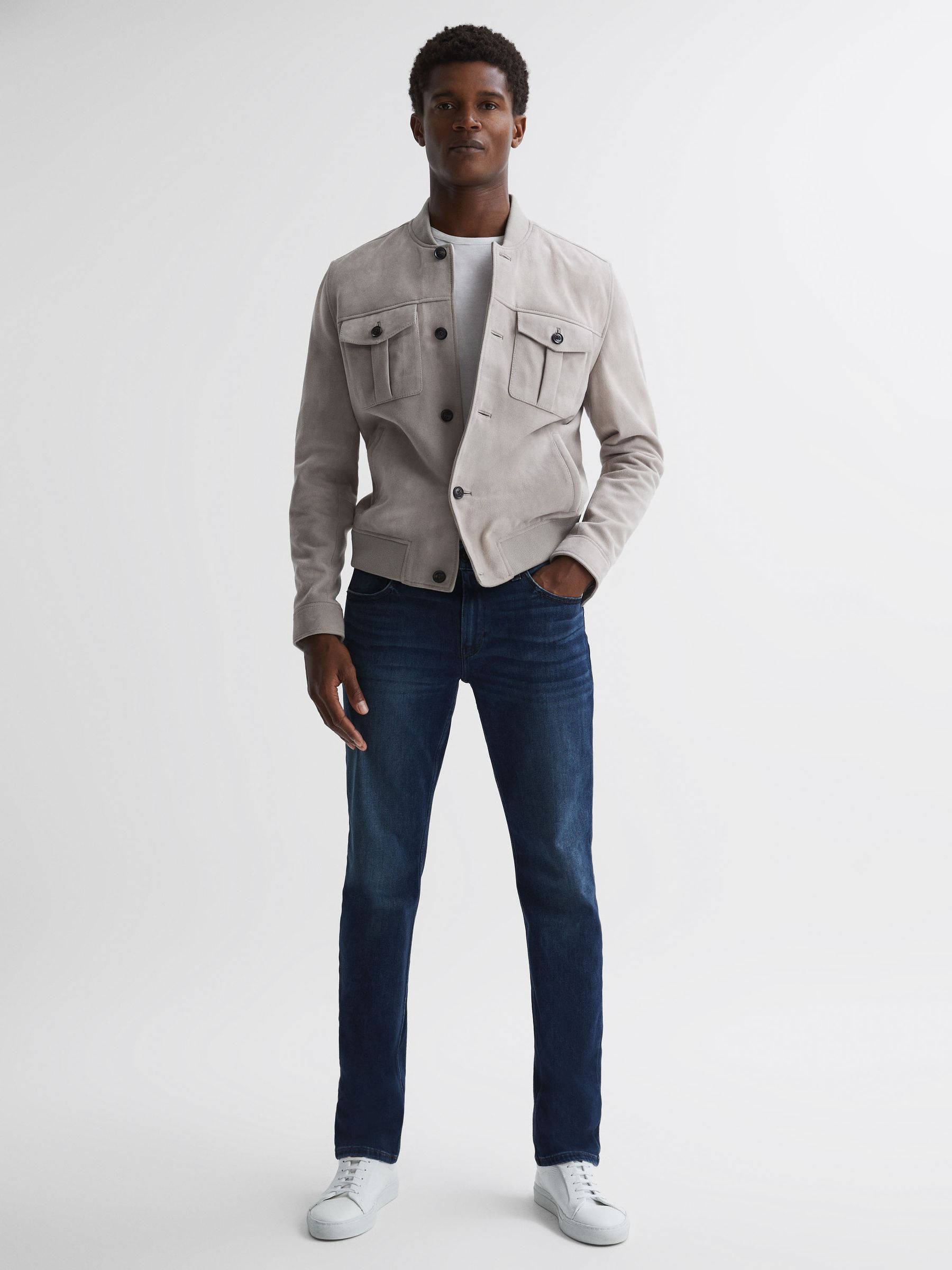 Paige Regular Fit Straight Leg Jeans in Hartweg