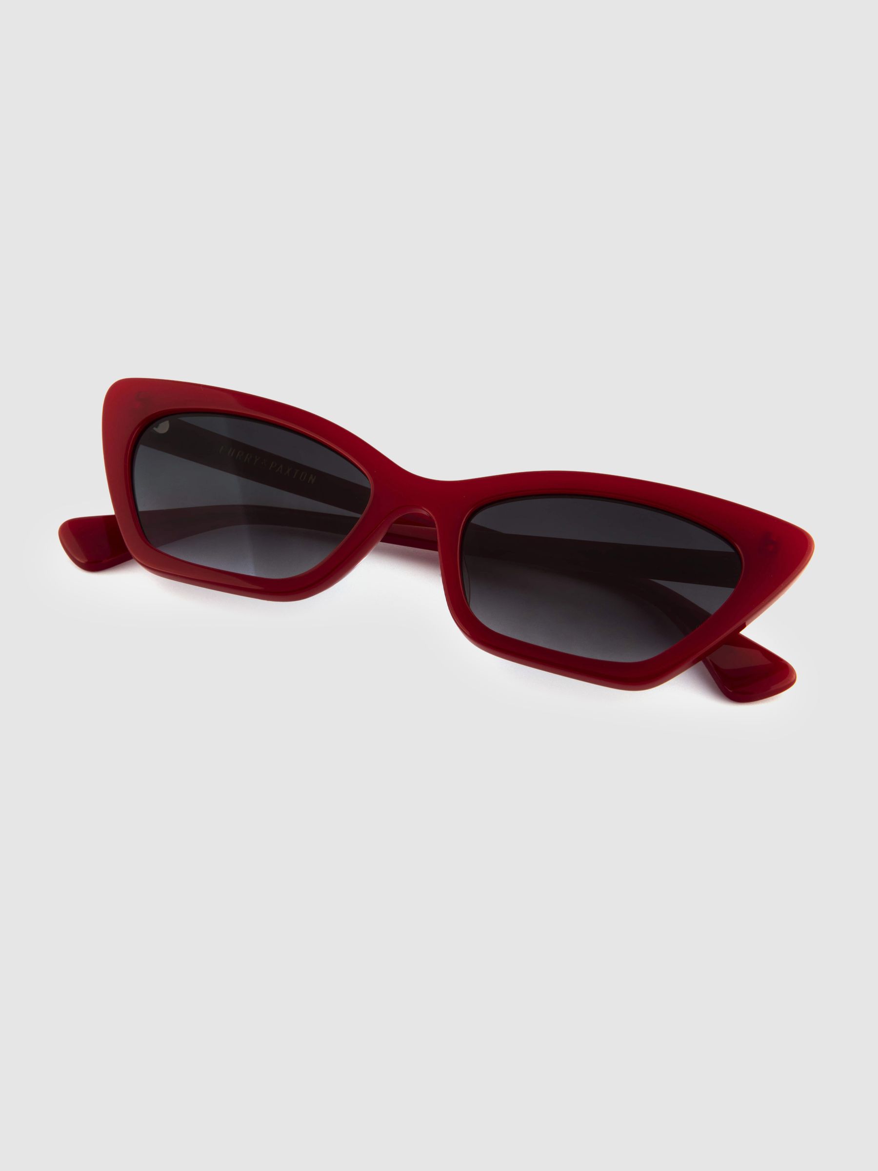 Curry and Paxton Cat Eye Sunglasses in Red