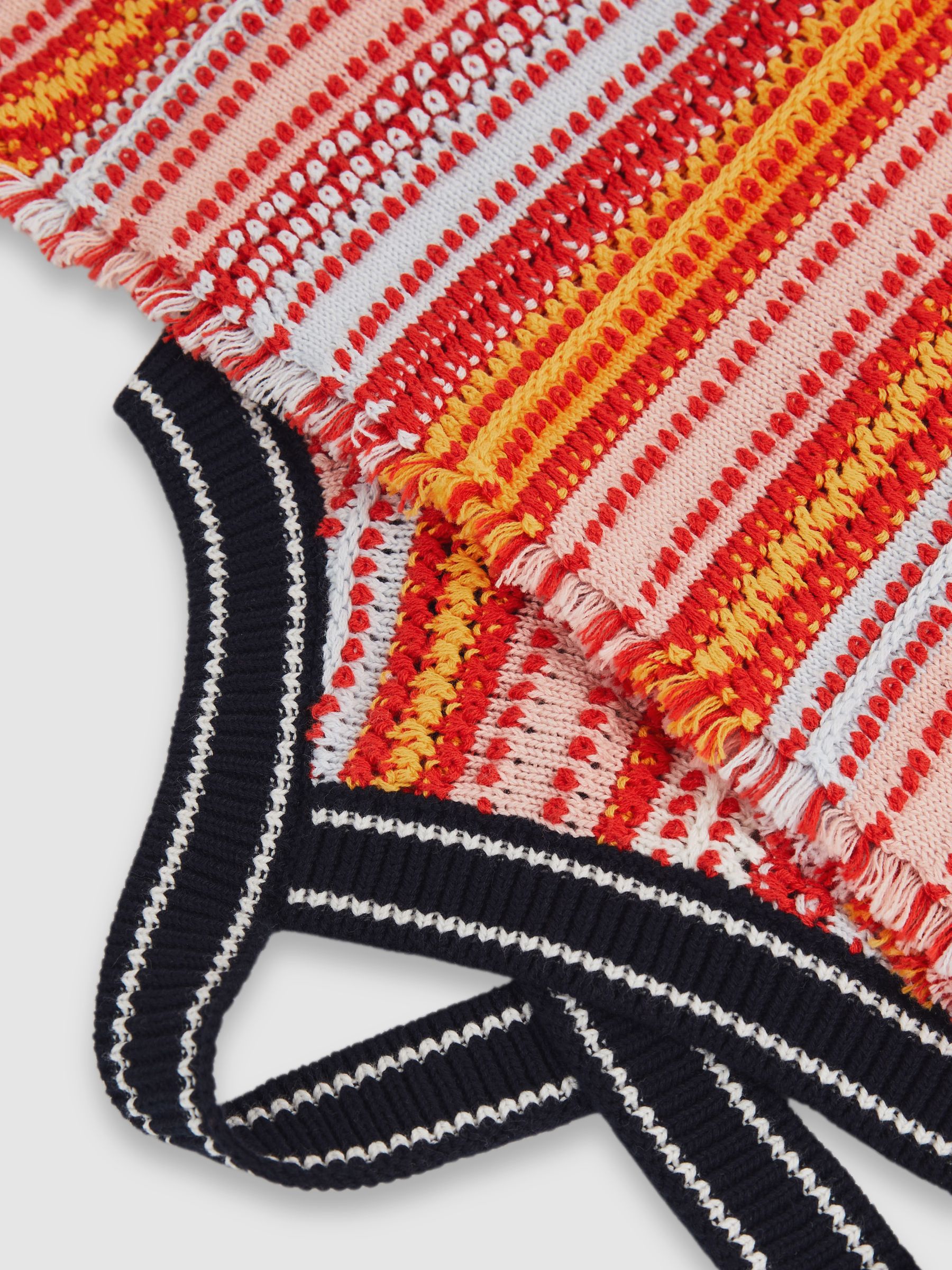 9-13 yrs Cotton Striped Knit Dress in Multi