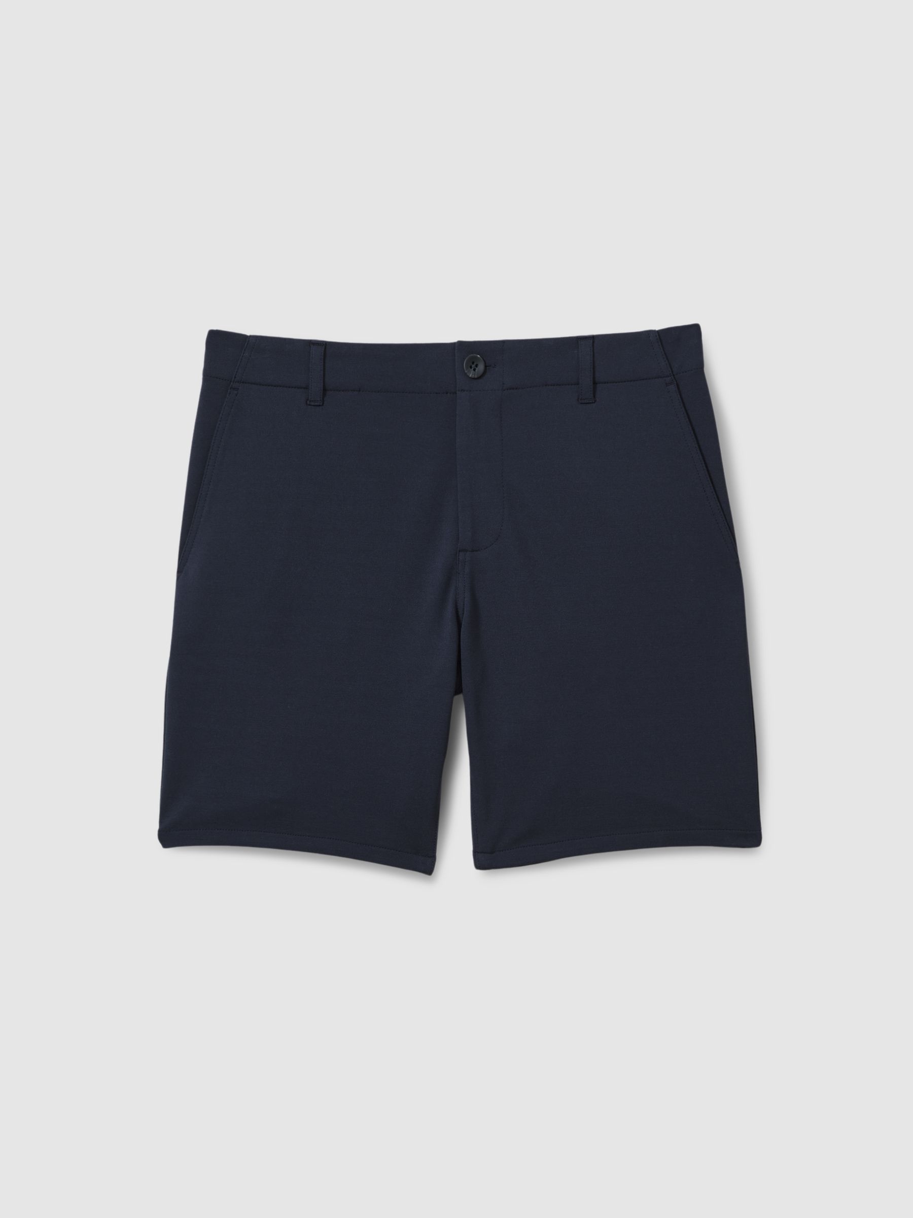 Paige Tailored Knitted Shorts in Deep Anchor