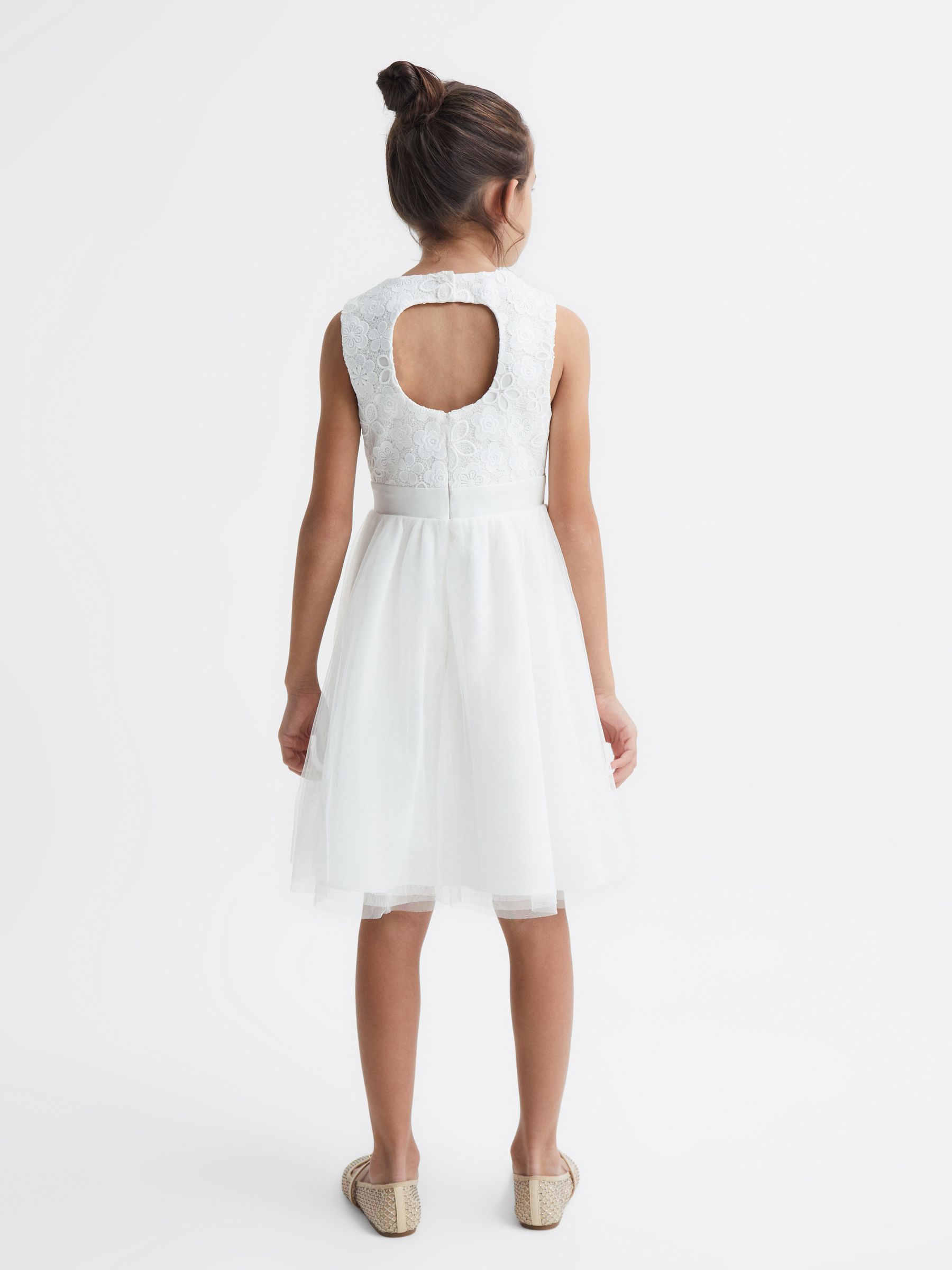 4-9 yrs Lace Tulle Occasion Dress in Ivory