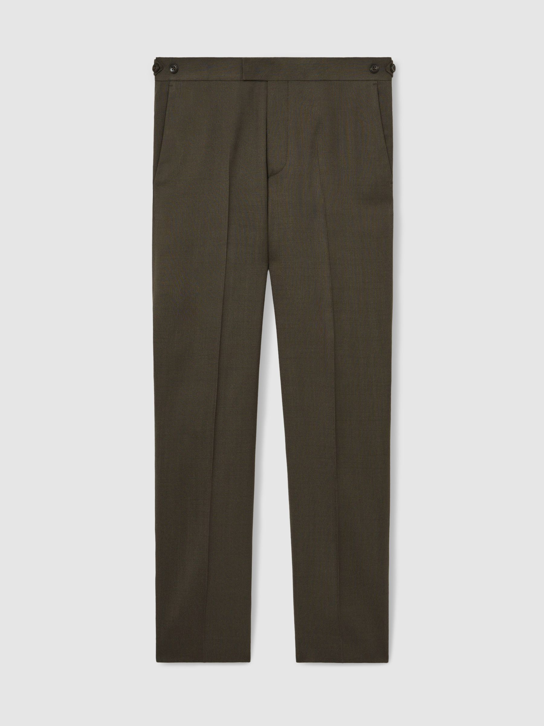 Slim-Fit Suit Trousers in Dark Green