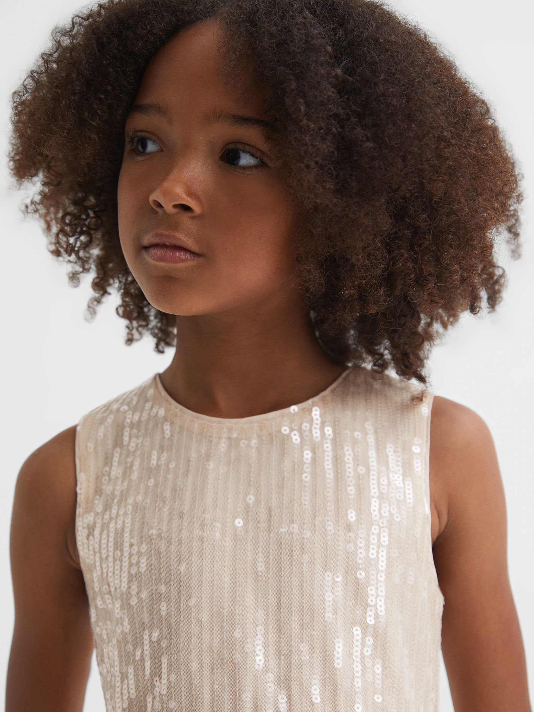 9-14 yrs Sequin Tulle Dress in Pink