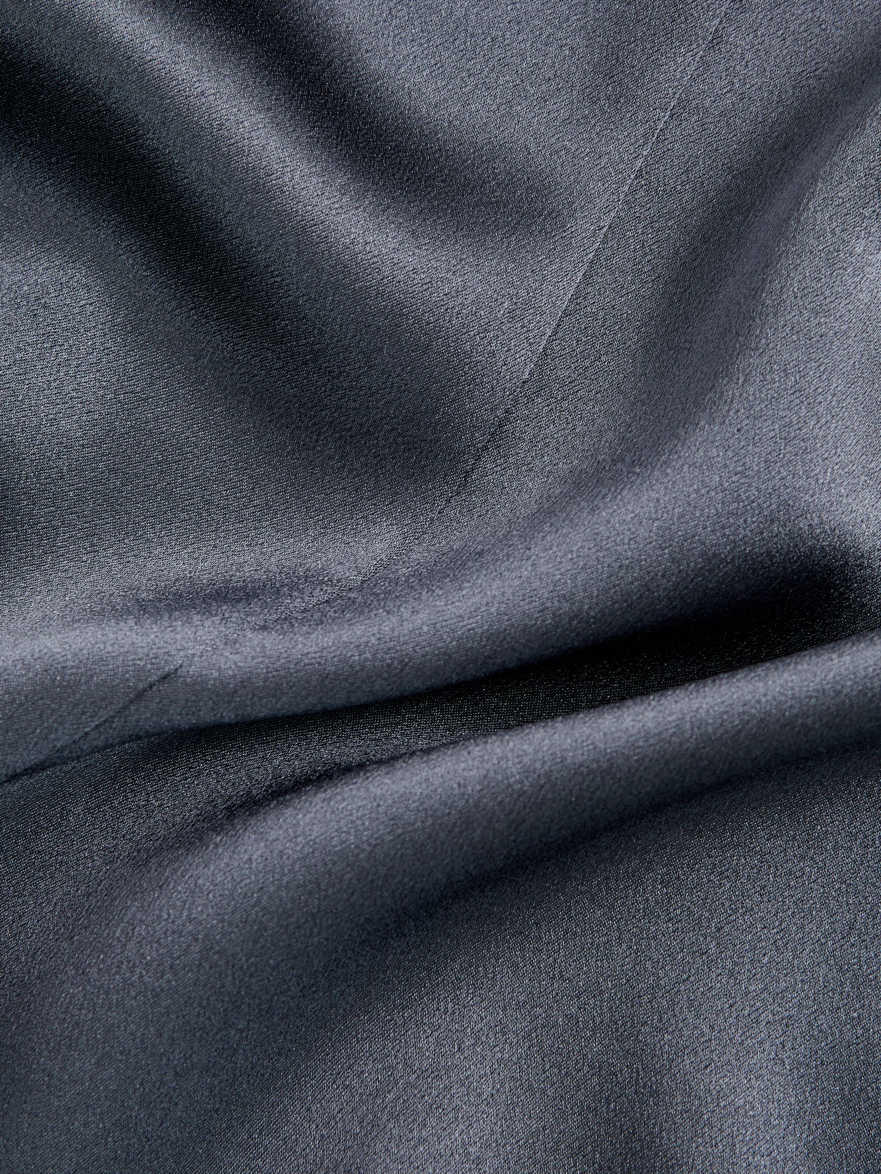 Silk Short-Sleeve Top in Blue