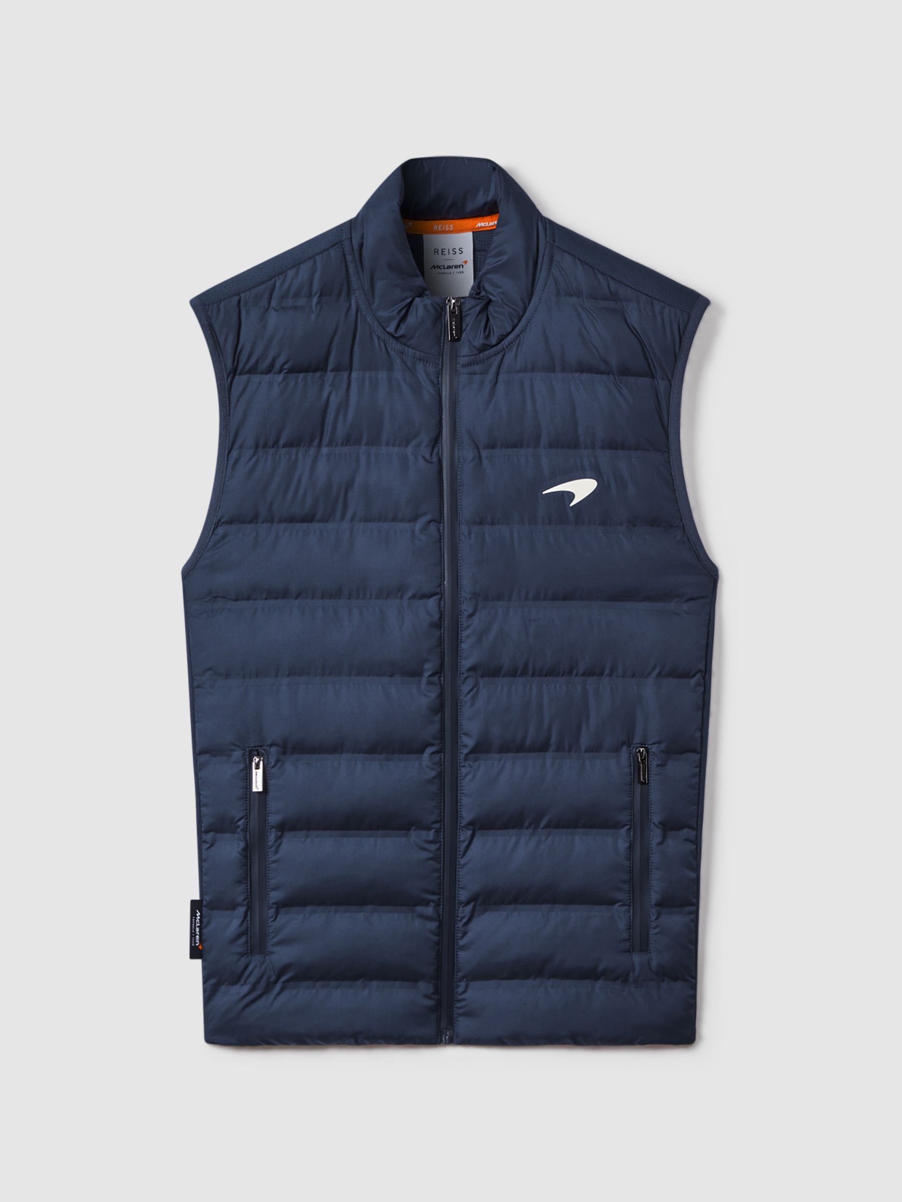 McLaren F1 Hybrid Quilt and Knit Gilet in Airforce Blue