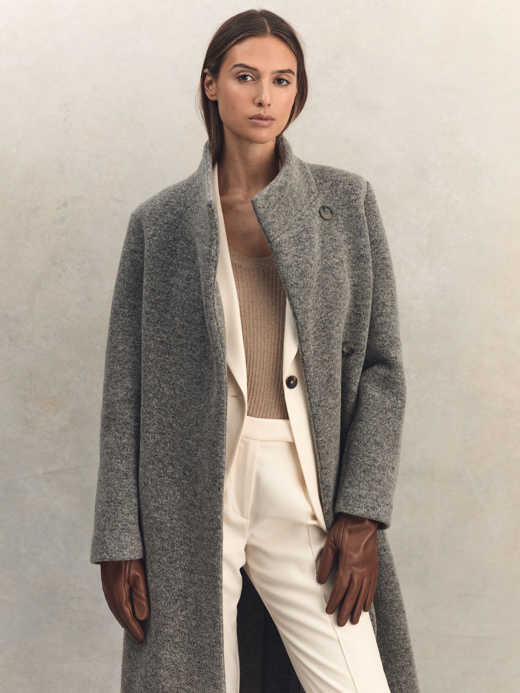 Leather Gloves in Tan