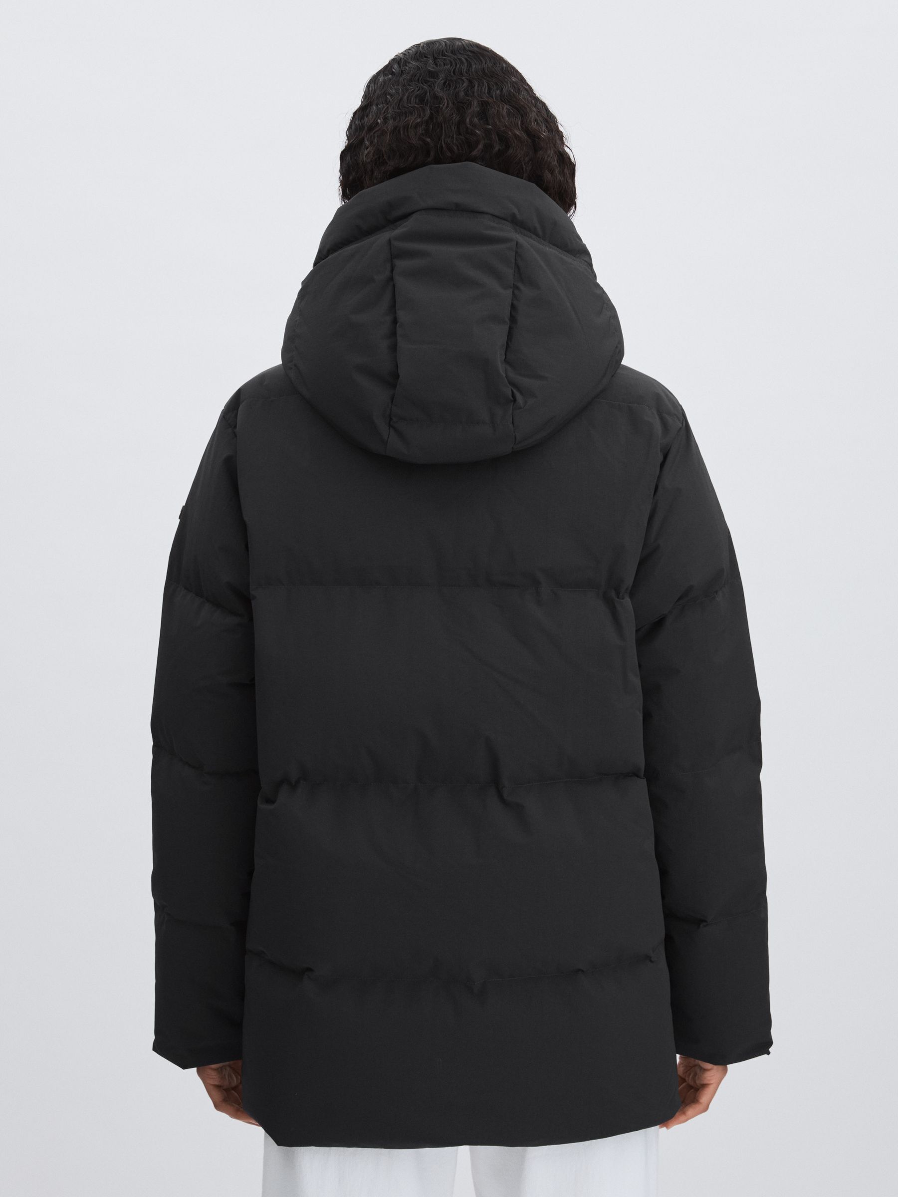 Scandinavian Edition Padded Parka Coat in Black