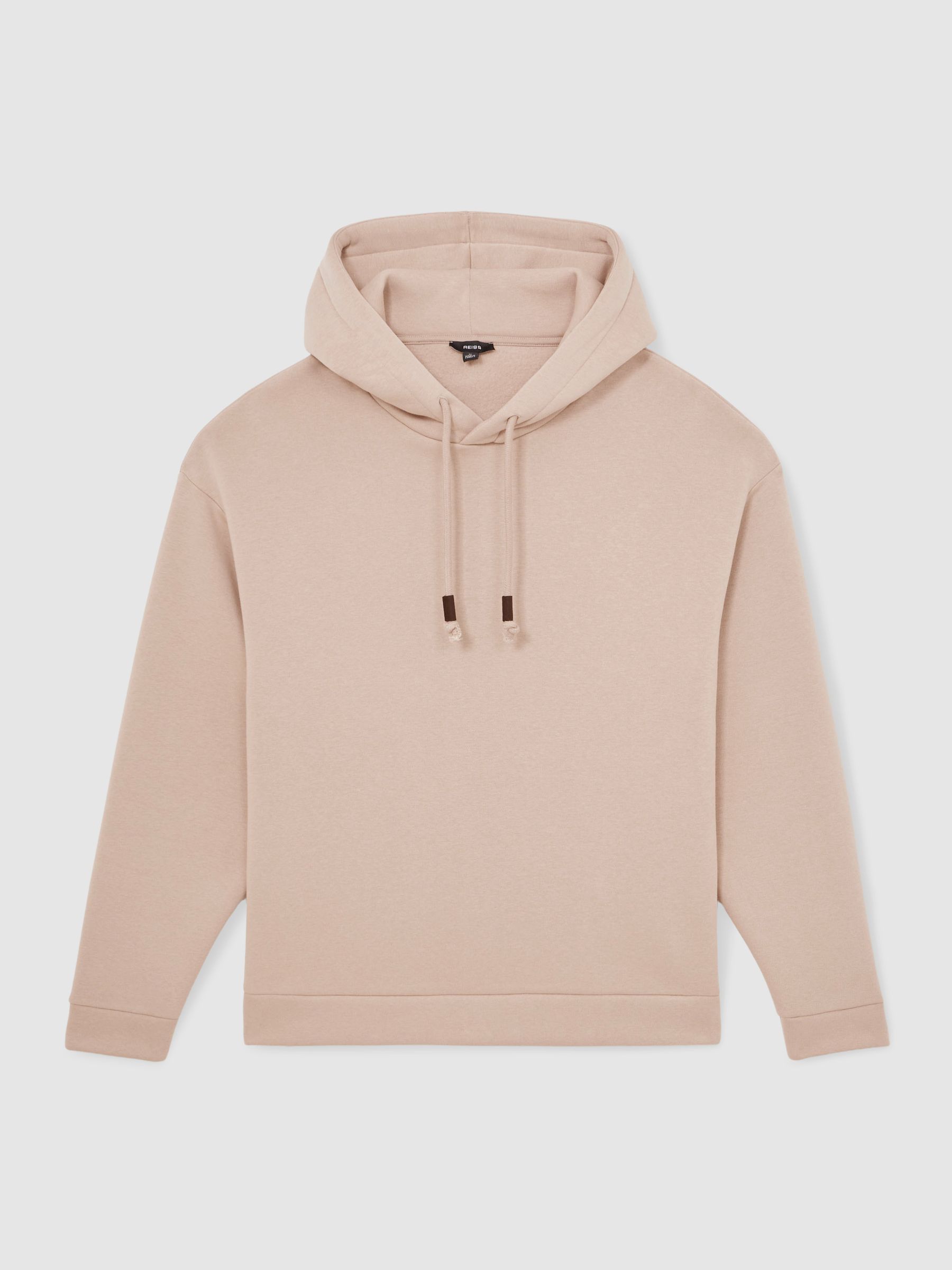 Cotton-Blend Fleece Hoodie in Pink