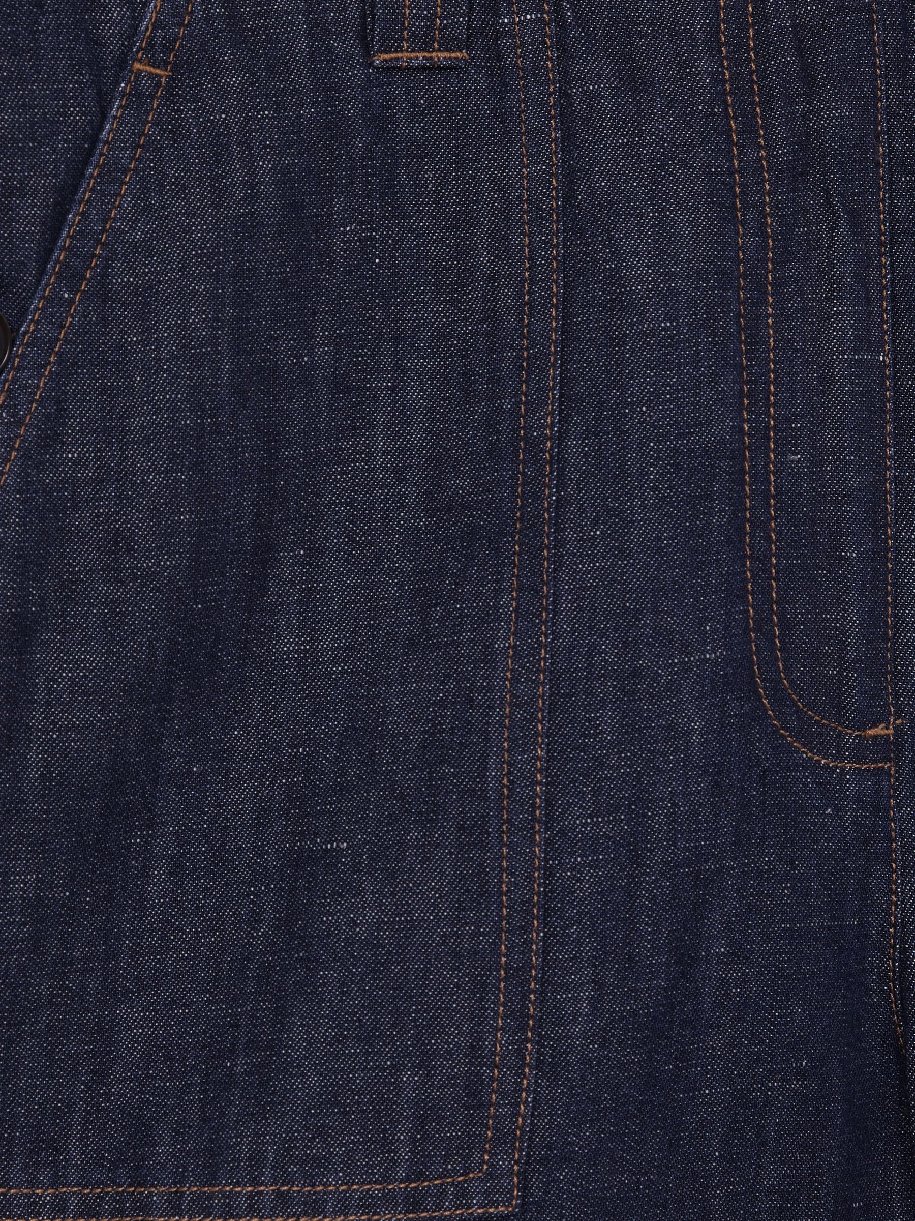 Linen Shorts in Indigo