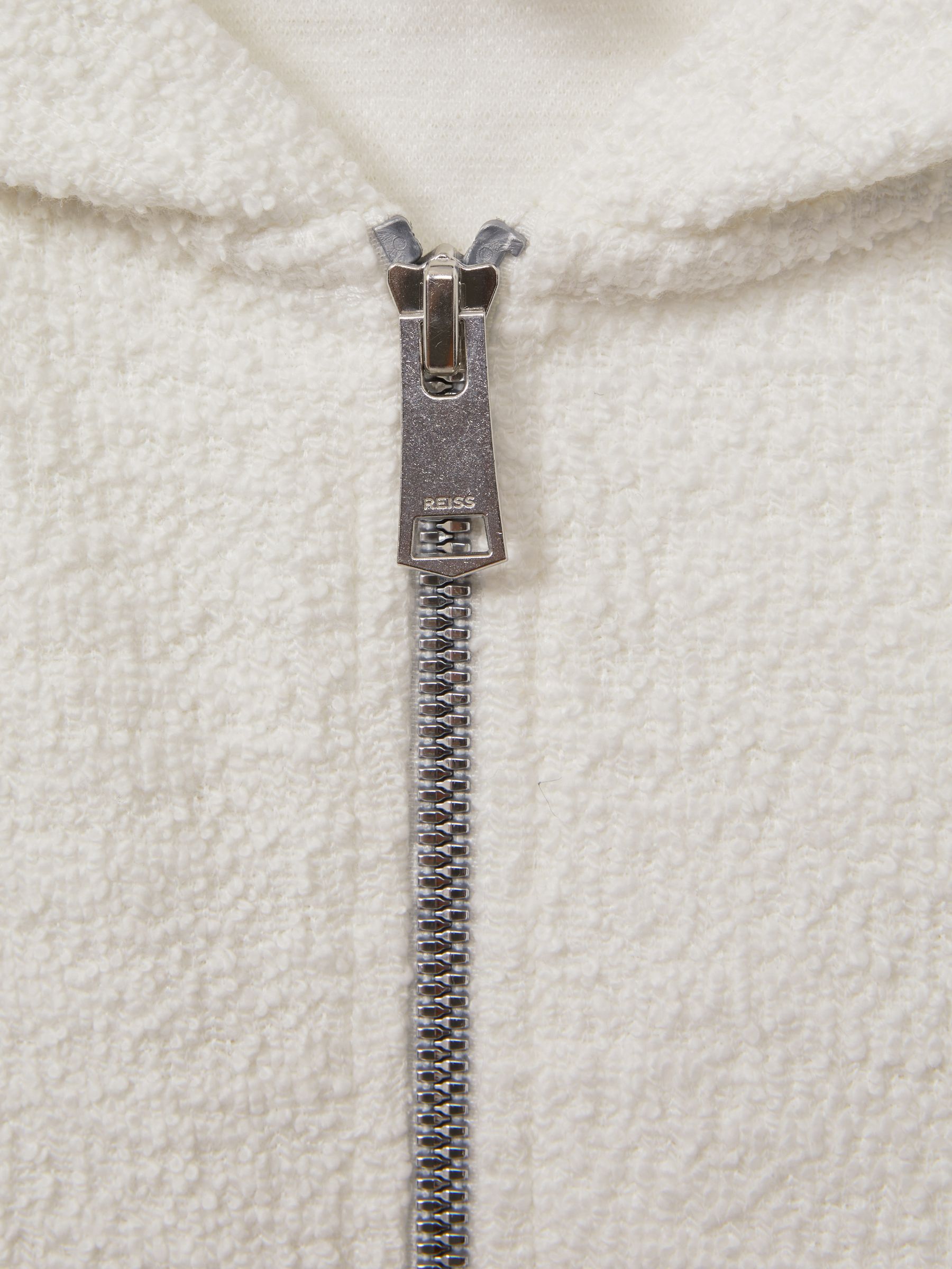 9-13 yrs Cotton Blend Boucle Hoodie and Joggers Set in Cream