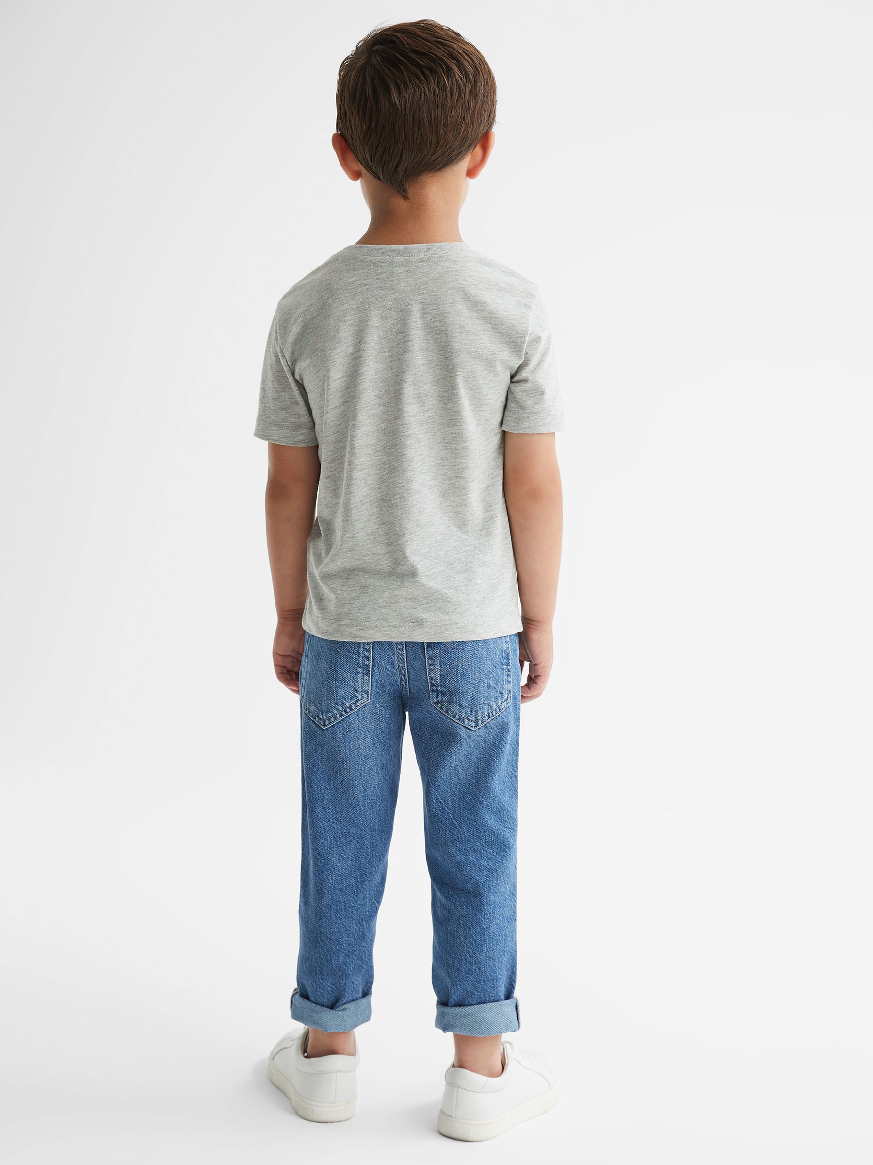 3-9 yrs Three Pack Of Crew Neck T-Shirts in Multi
