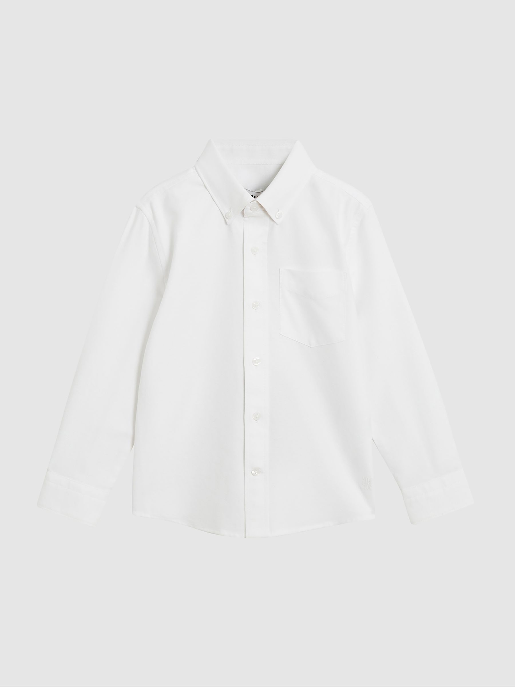 9-14 yrs Button Down Oxford Shirt in White