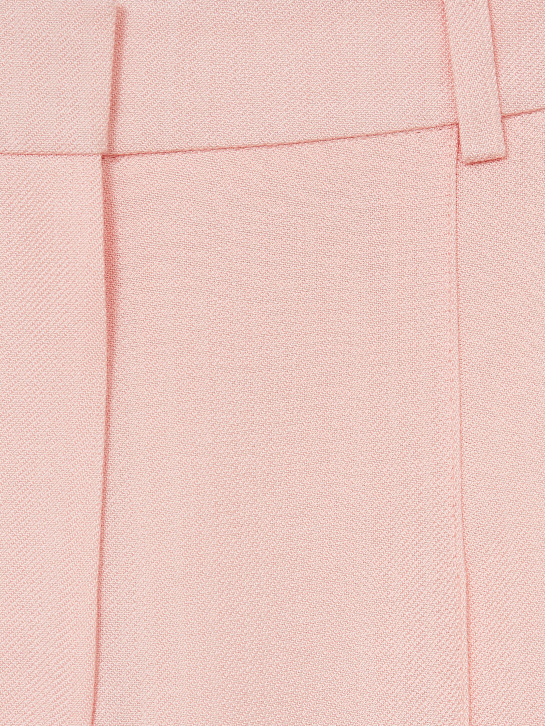 Wide-Leg Suit Trousers in Pink