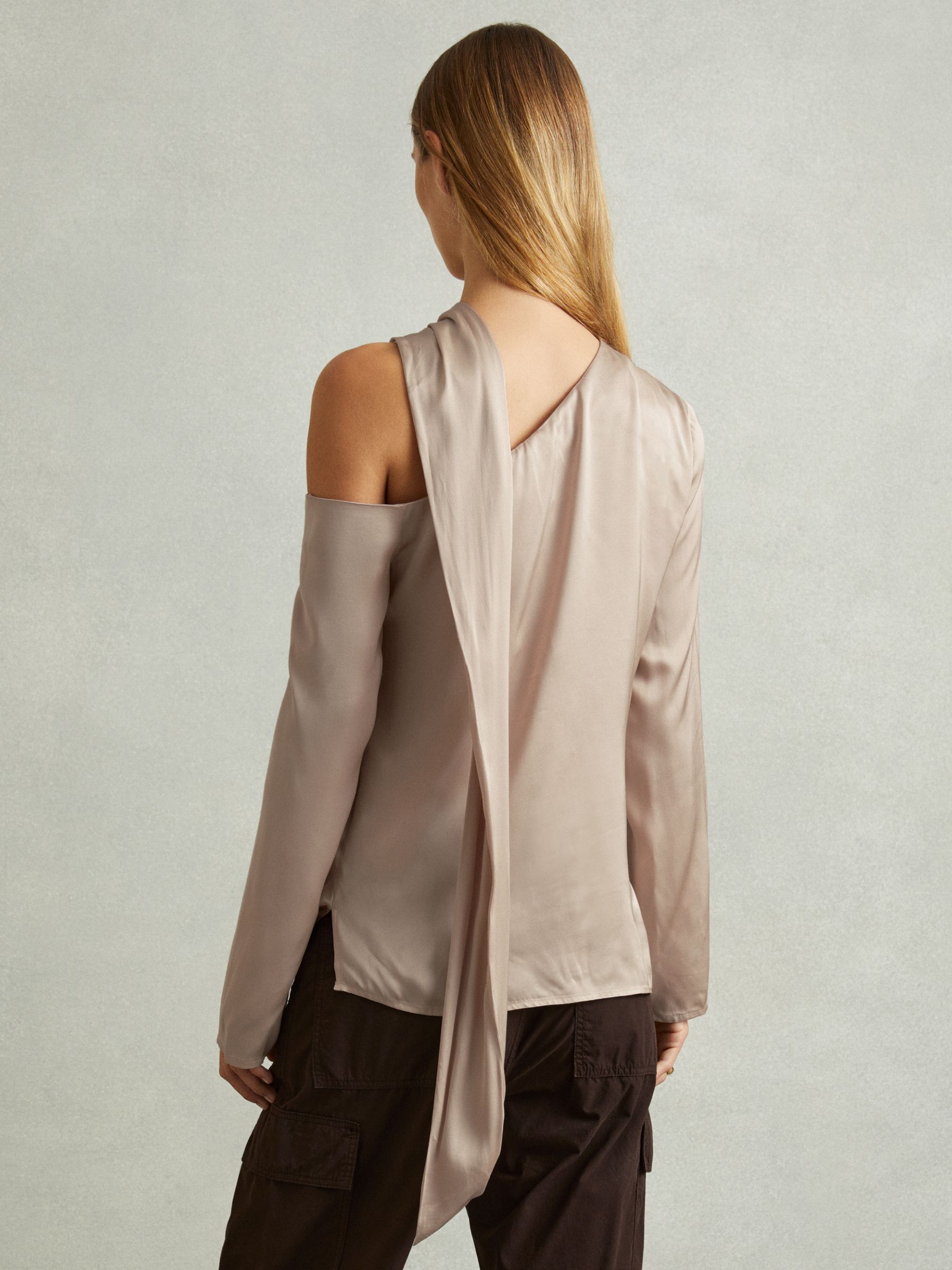 Off-The-Shoulder Drape Top in Blush