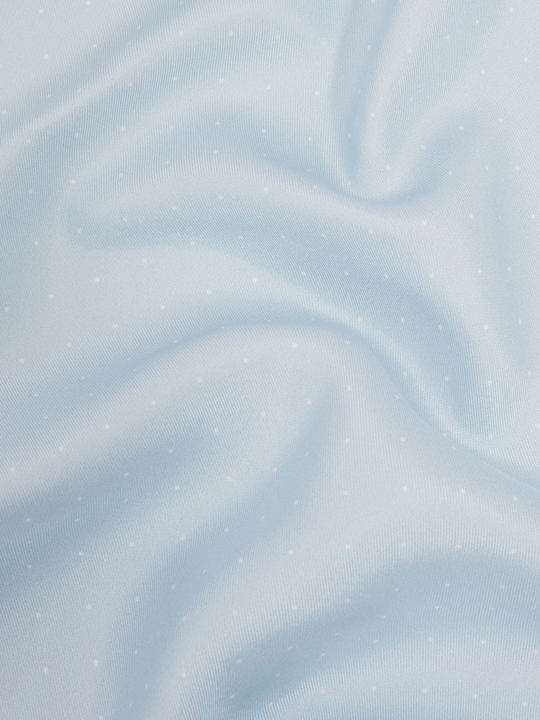 Polka Dot Silk Pocket Square in Light Blue