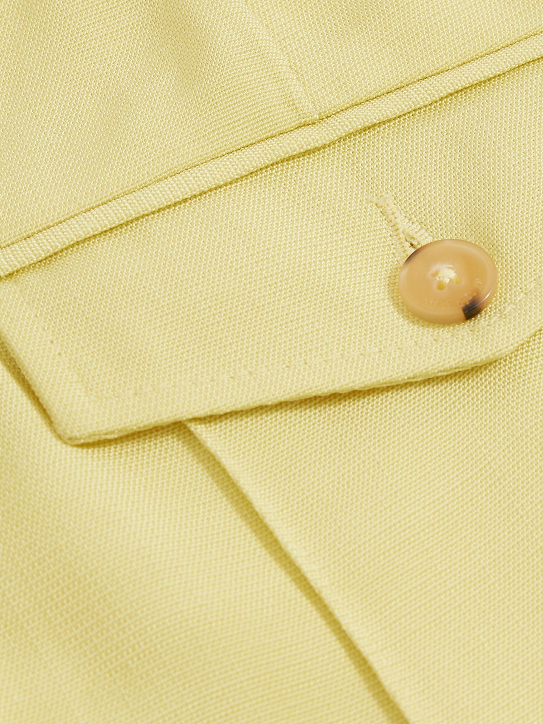 Atelier Wide-Leg Suit Trousers in Lemon