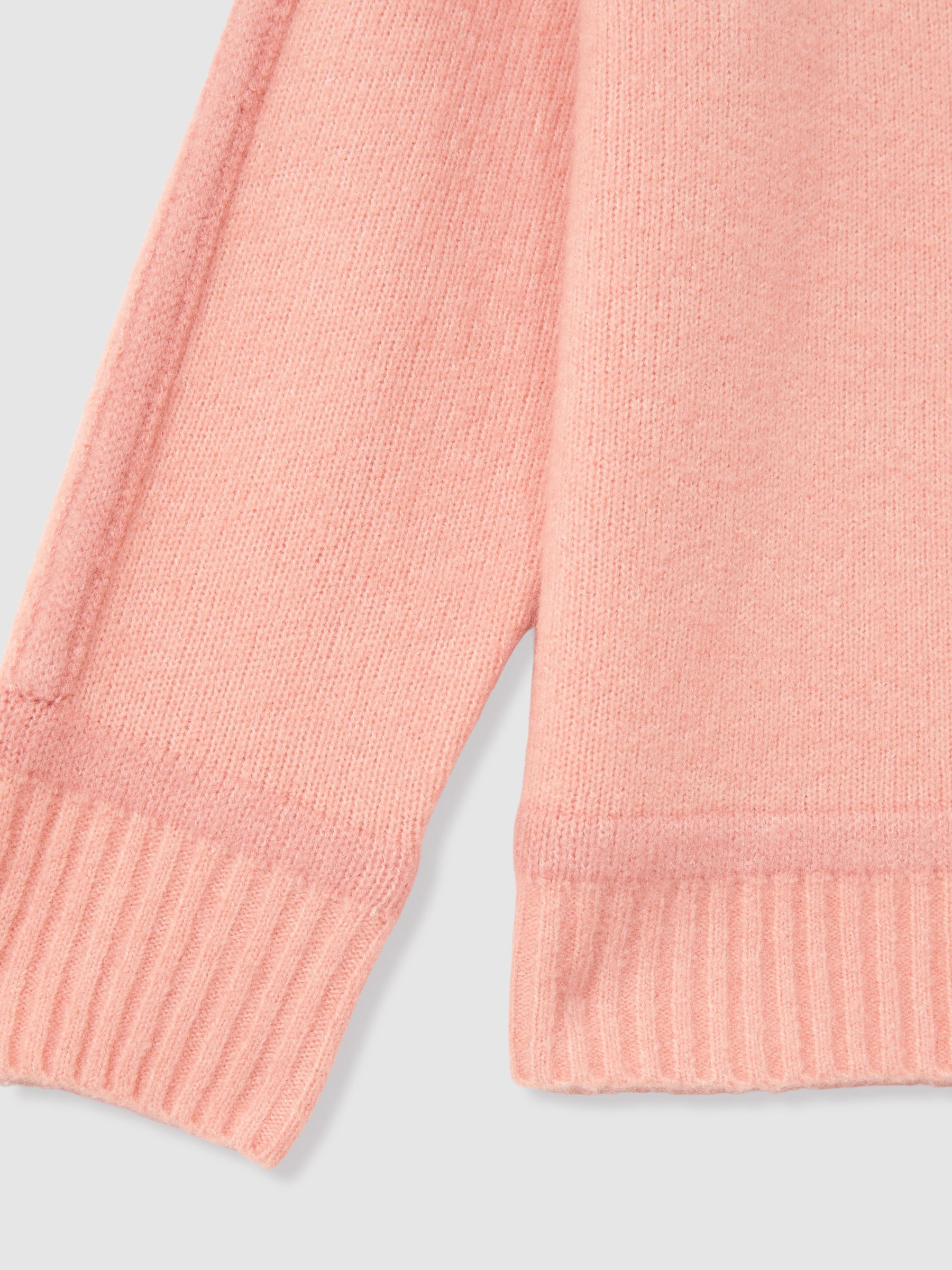 13-14 yrs Contrast Jumper with Wool in Pink