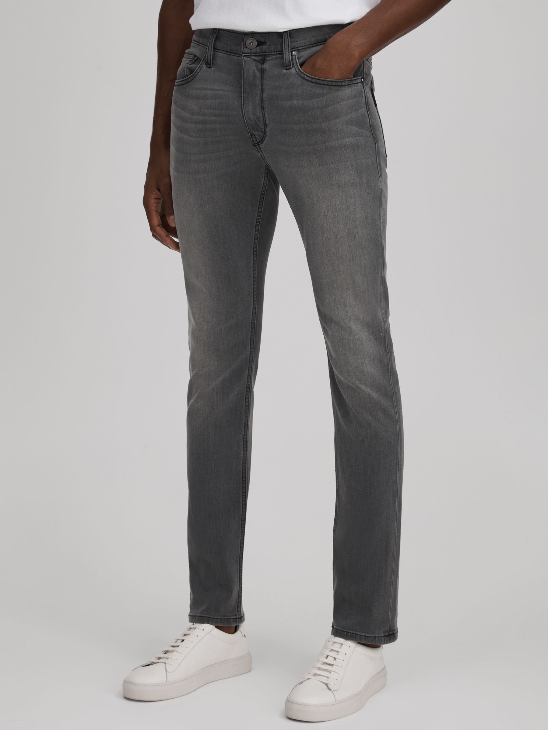 Paige Slim-Fit Stretch Jeans in Jimson Grey