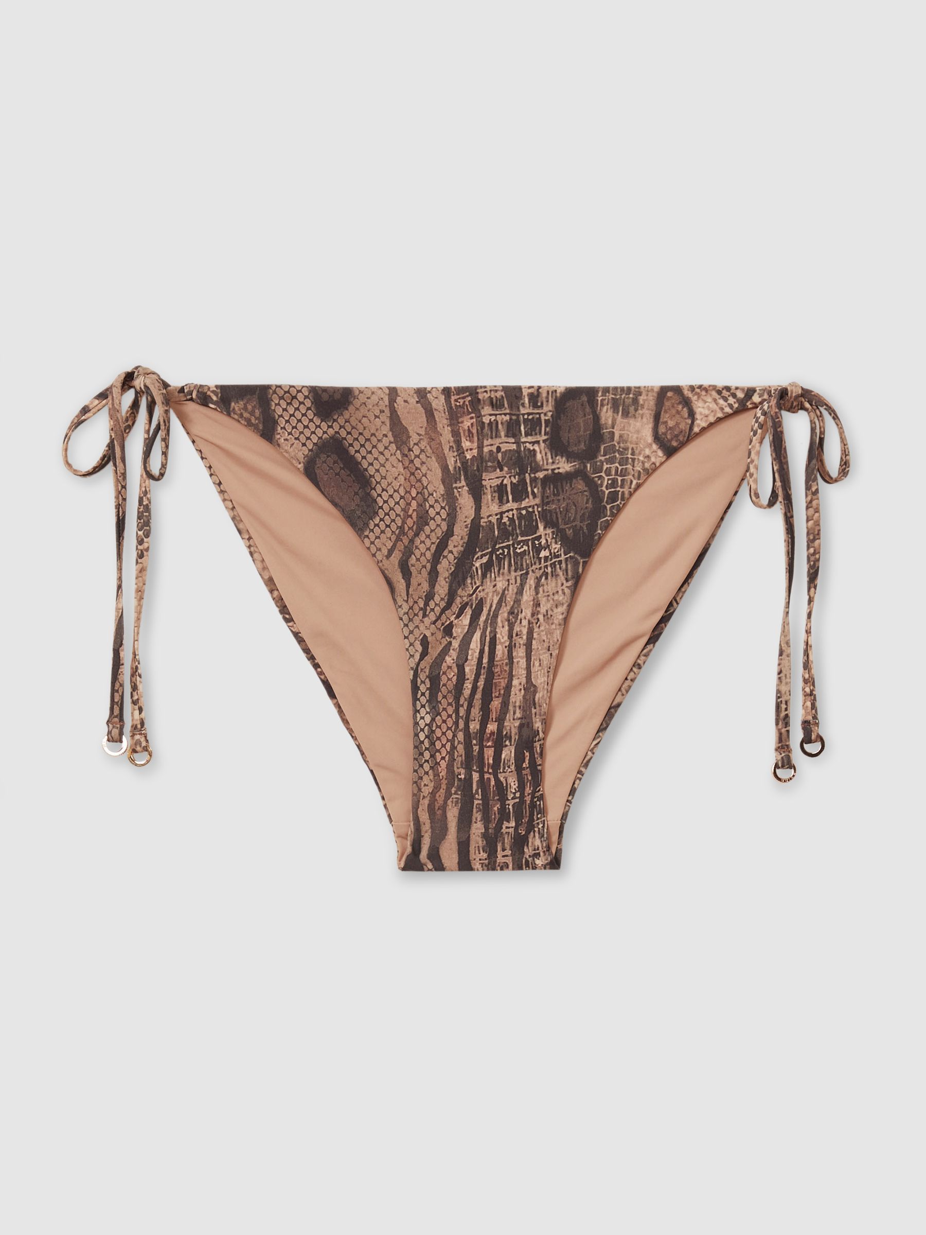 Mid Rise Bikini Bottoms in Mink