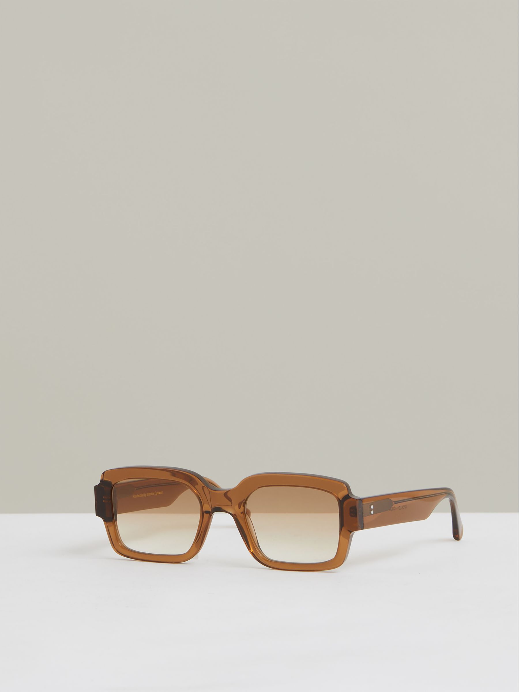 Monokel Eyewear Rectangle Sunglasses in Cola Brown