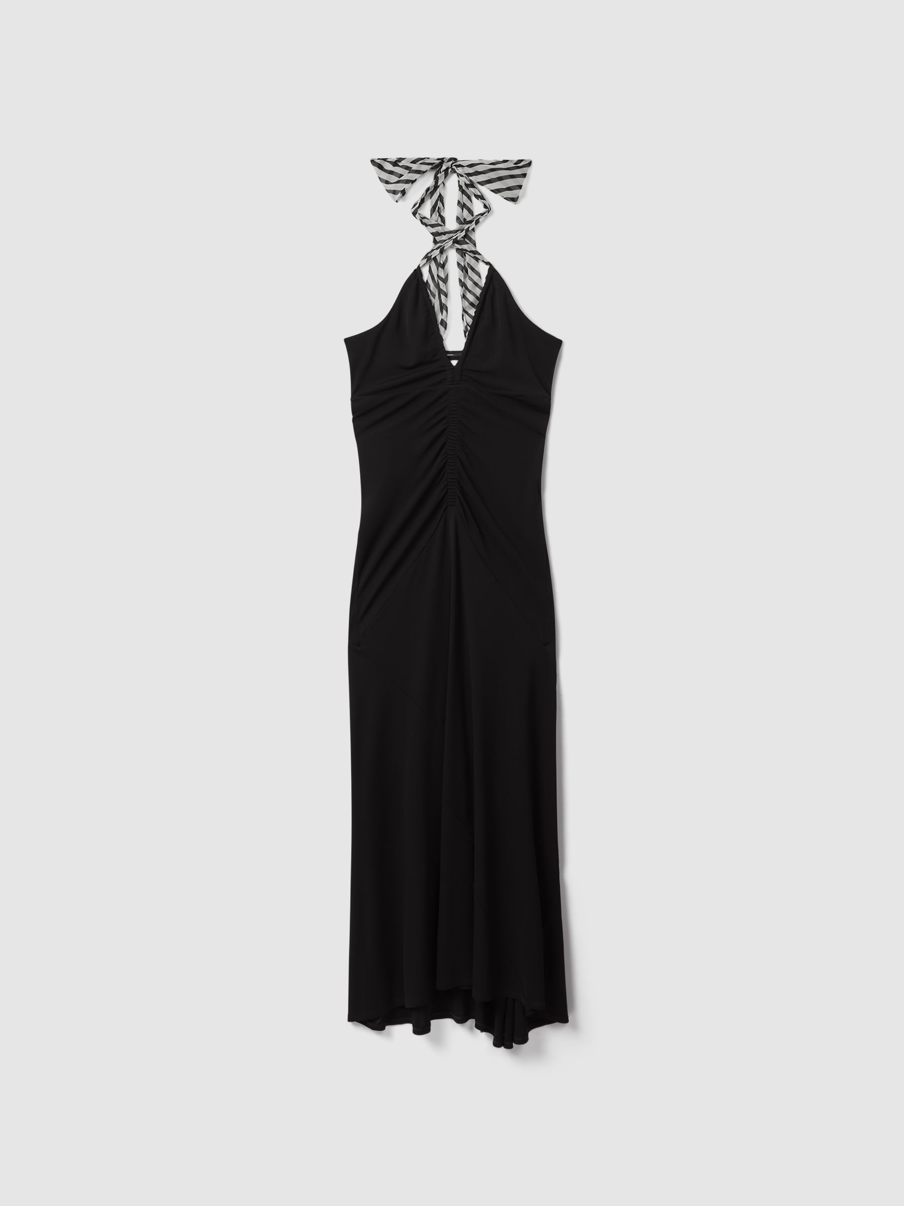 Bodycon Jersey Maxi Dress in Black