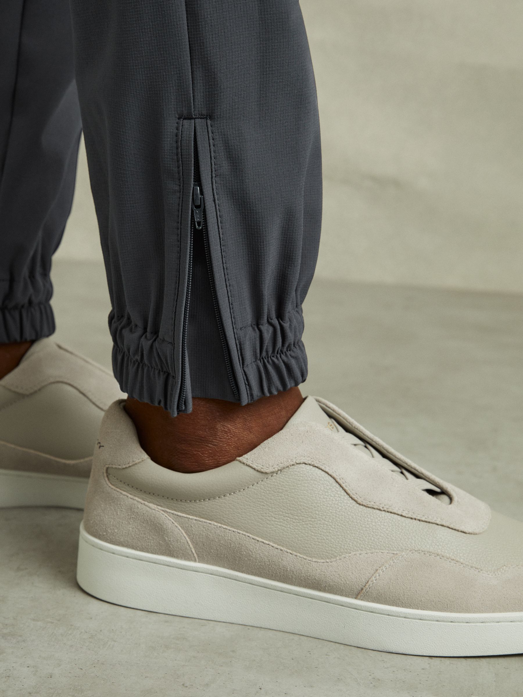 Elasticated Cargo Trousers in Airforce Blue