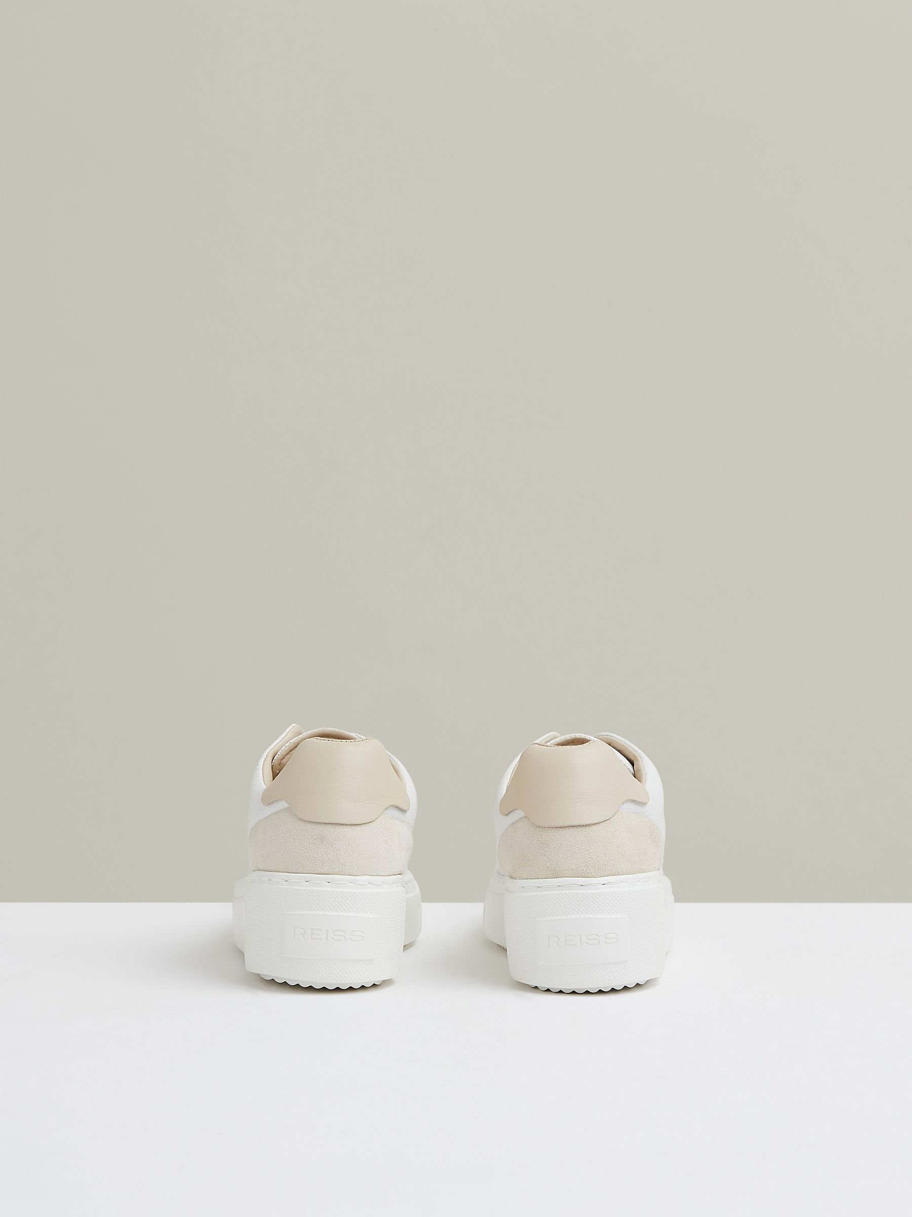 Leather Slip-On Trainers in White