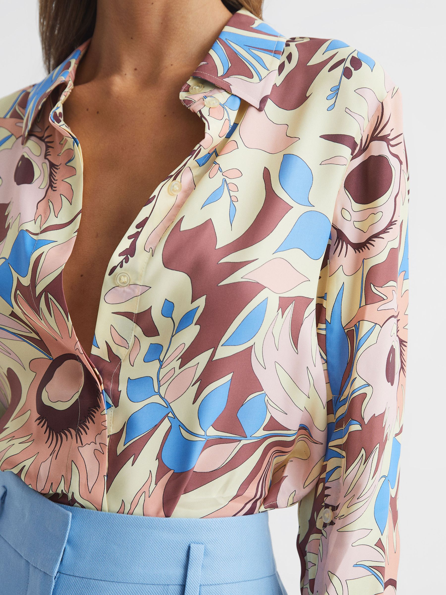 Floral Printed Shirt in Multi