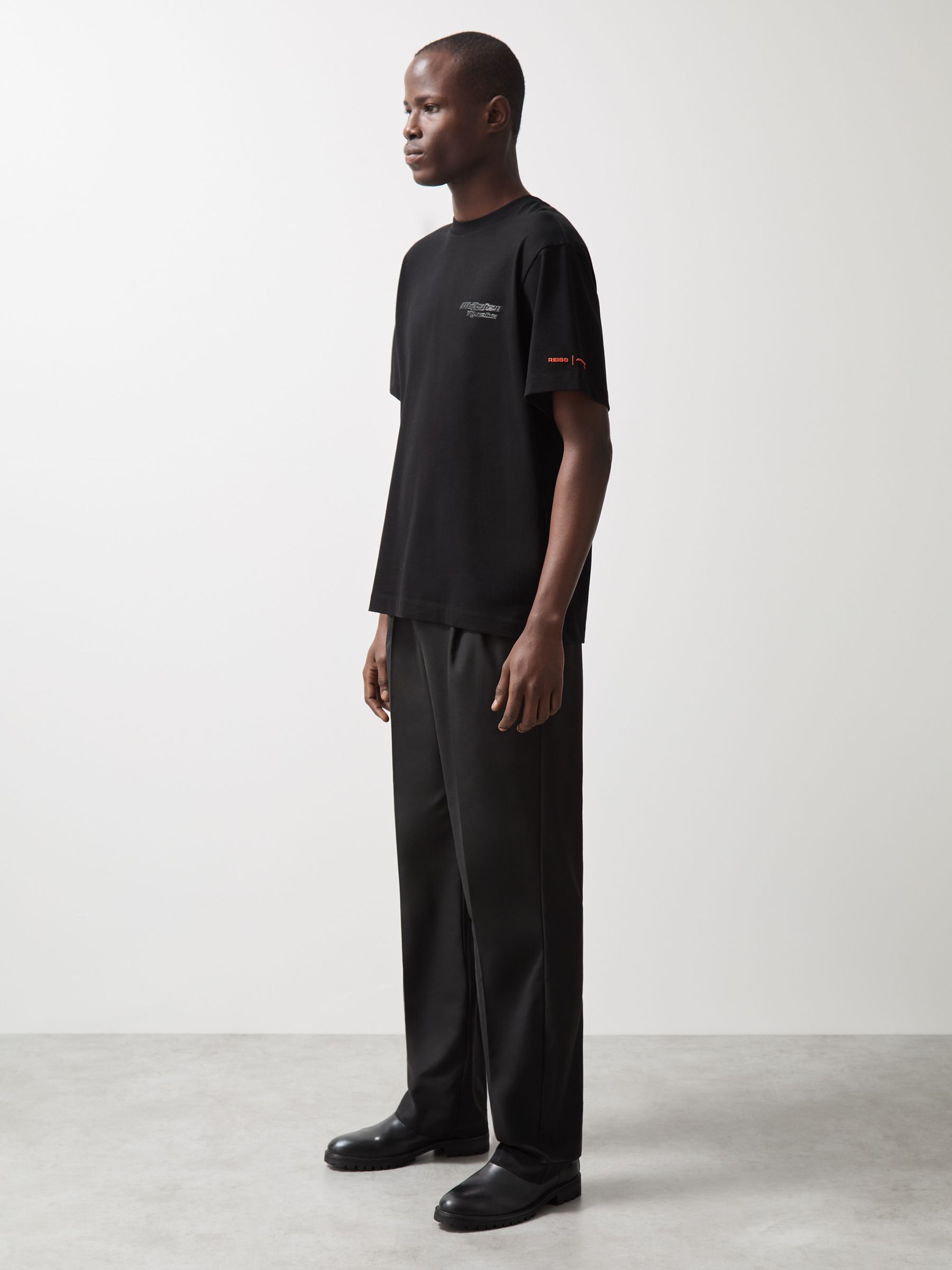 McLaren F1 Team Oversize Unisex Fit Logo T-Shirt in Black