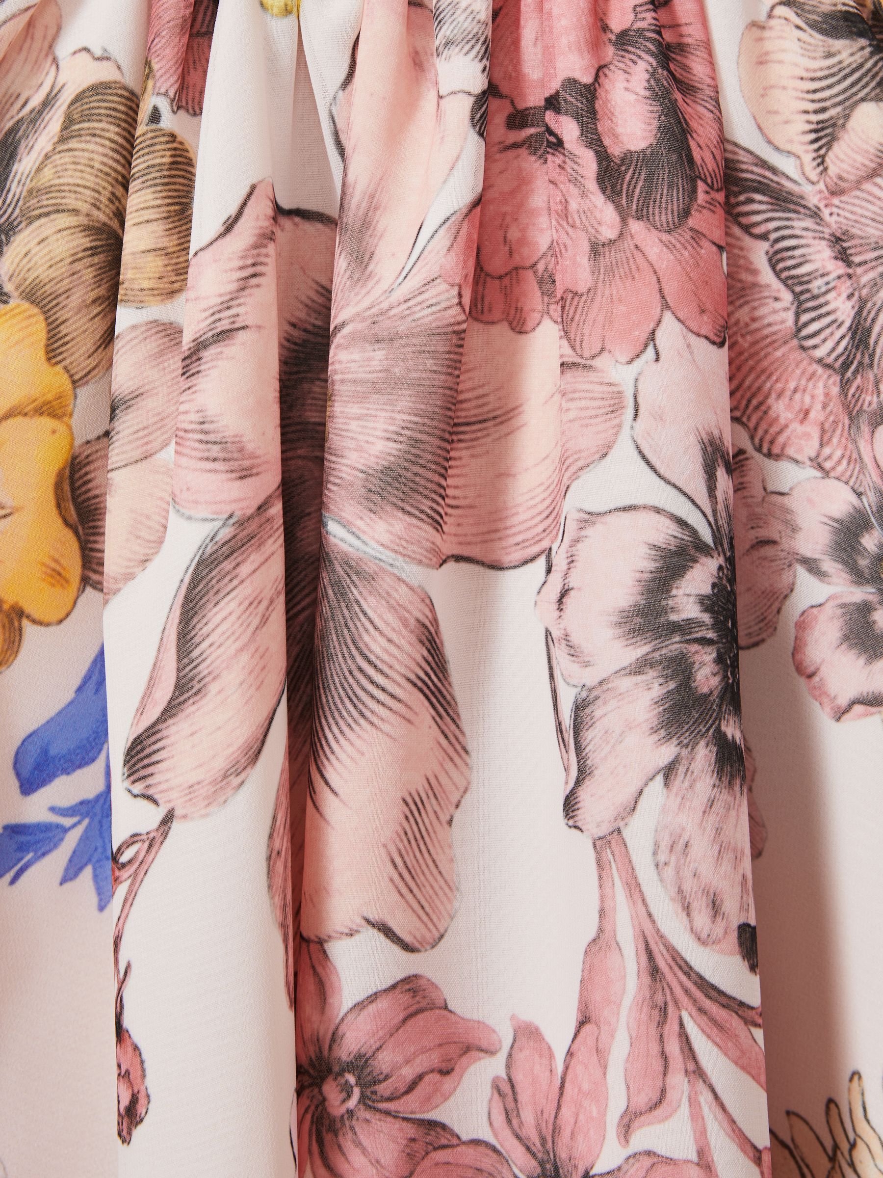 4-9 yrs Floral Print Halter Neck Dress in Pink Print